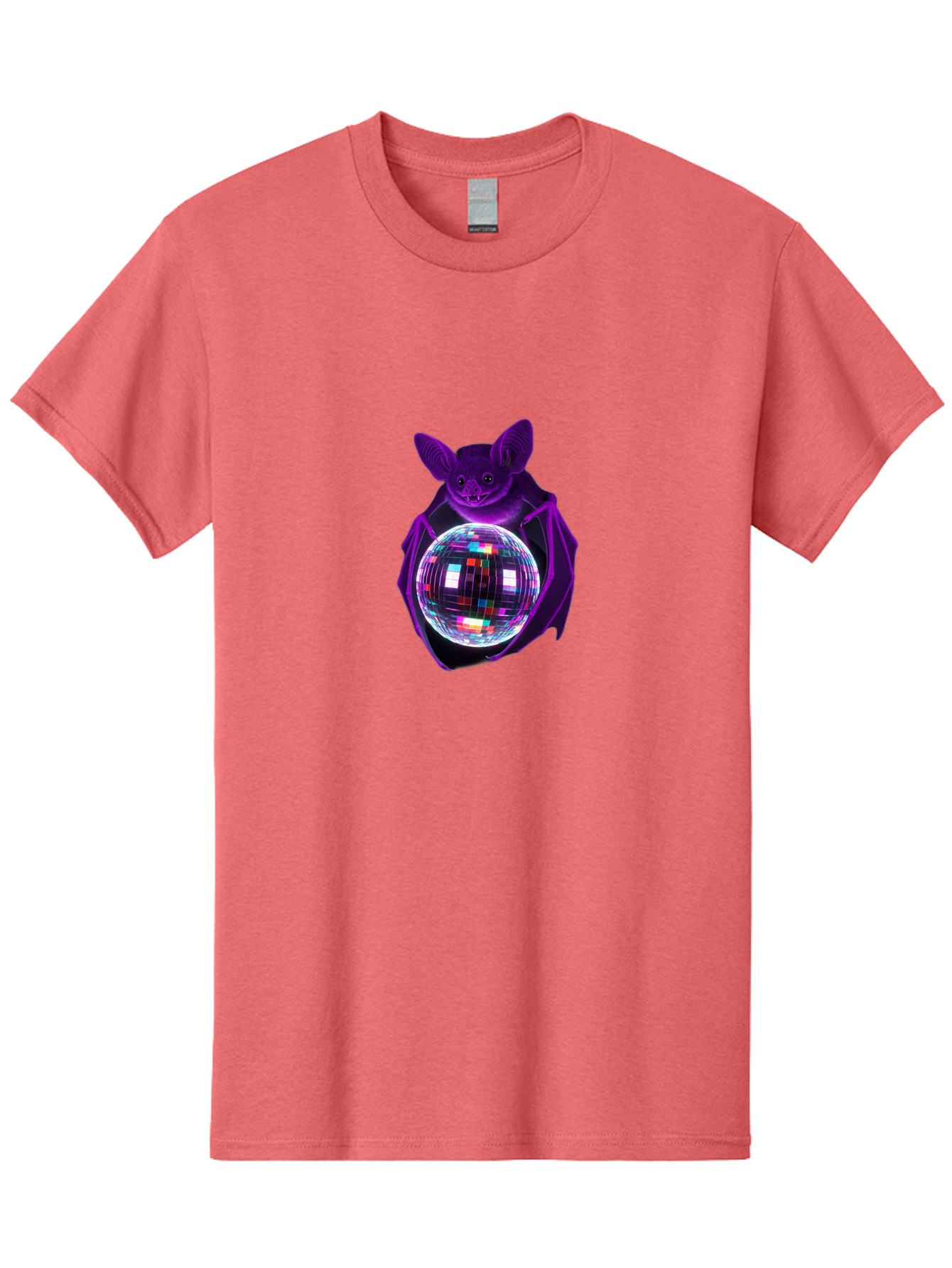 Bat-Holding-Disco-Ball Men'S Graphic Tee, 100% Cotton, Comfortable Casual Summer Wear, Machine Washable, Vintage Camera, Old Camera, Antique Camera, Black Camera, Classic Photography, Photography Equipment, Nostalgic Device, Film Camera, Baf693