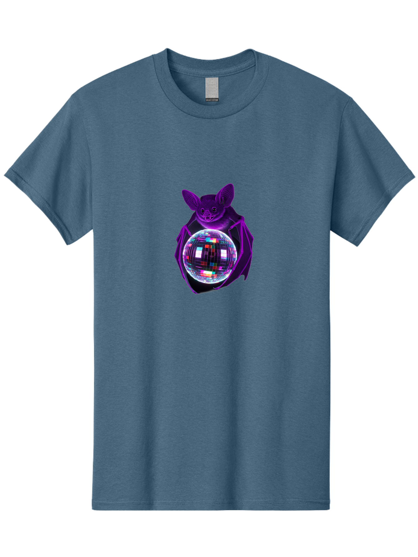 Bat-Holding-Disco-Ball Men'S Graphic Tee, 100% Cotton, Comfortable Casual Summer Wear, Machine Washable, Vintage Camera, Old Camera, Antique Camera, Black Camera, Classic Photography, Photography Equipment, Nostalgic Device, Film Camera, Baf693