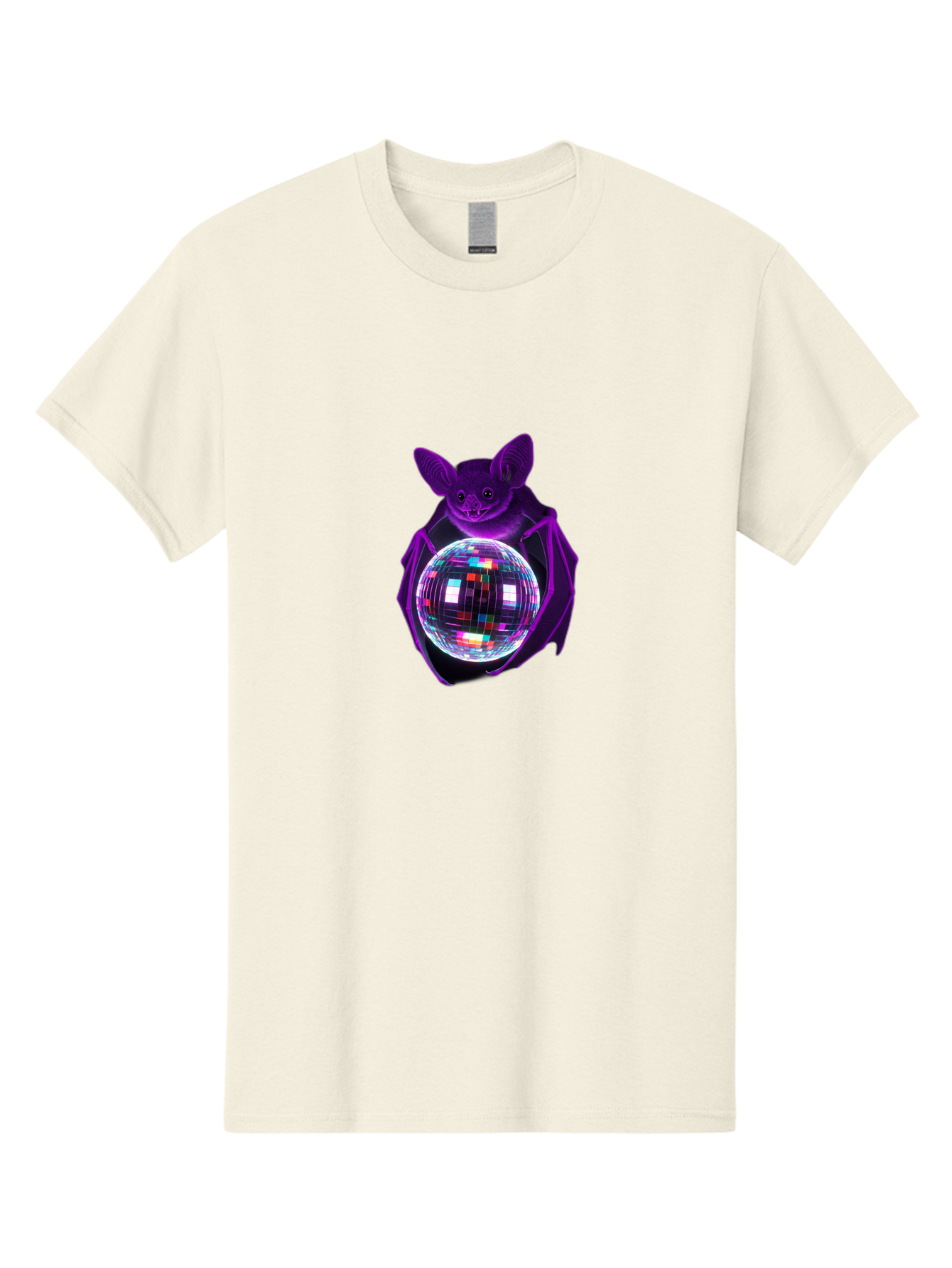 Bat-Holding-Disco-Ball Men'S Graphic Tee, 100% Cotton, Comfortable Casual Summer Wear, Machine Washable, Vintage Camera, Old Camera, Antique Camera, Black Camera, Classic Photography, Photography Equipment, Nostalgic Device, Film Camera, Baf693