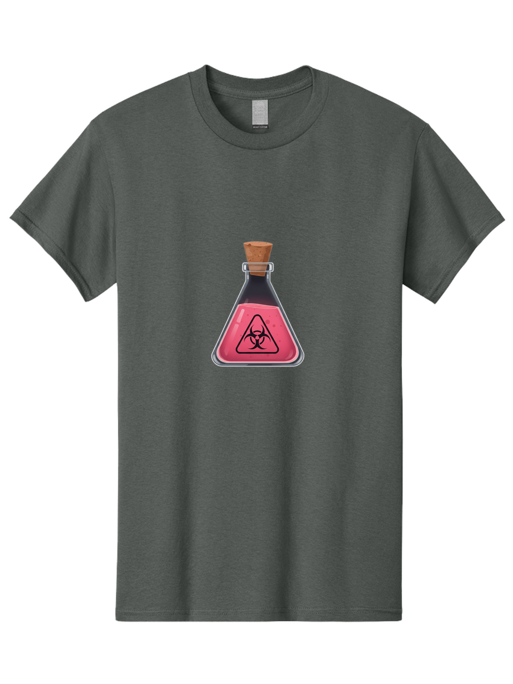 Biohazard-Flask Men'S Graphic Tee, 100% Cotton, Comfortable Casual Summer Wear, Machine Washable, Vintage Camera, Old Camera, Antique Camera, Black Camera, Classic Photography, Photography Equipment, Nostalgic Device, Film Camera, Camera Art Baf696