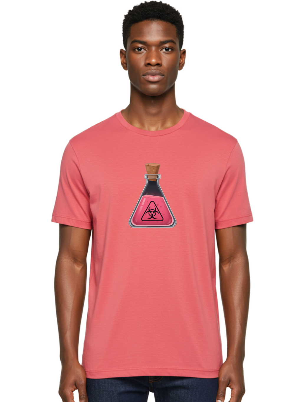 Biohazard-Flask Men'S Graphic Tee, 100% Cotton, Comfortable Casual Summer Wear, Machine Washable, Vintage Camera, Old Camera, Antique Camera, Black Camera, Classic Photography, Photography Equipment, Nostalgic Device, Film Camera, Camera Art Baf696