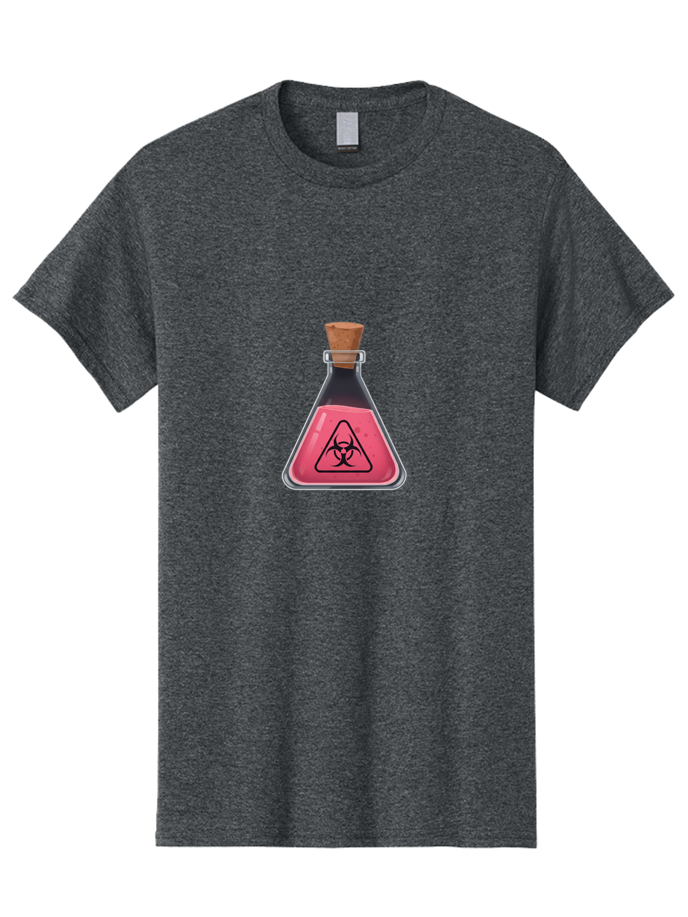 Biohazard-Flask Men'S Graphic Tee, 100% Cotton, Comfortable Casual Summer Wear, Machine Washable, Vintage Camera, Old Camera, Antique Camera, Black Camera, Classic Photography, Photography Equipment, Nostalgic Device, Film Camera, Camera Art Baf696