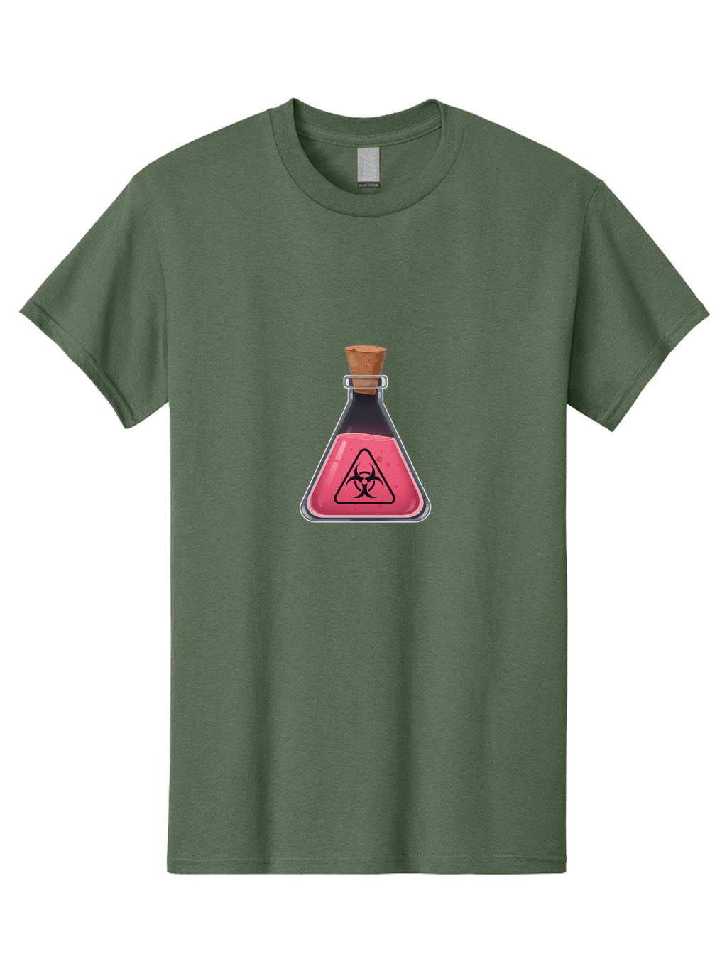 Biohazard-Flask Men'S Graphic Tee, 100% Cotton, Comfortable Casual Summer Wear, Machine Washable, Vintage Camera, Old Camera, Antique Camera, Black Camera, Classic Photography, Photography Equipment, Nostalgic Device, Film Camera, Camera Art Baf696