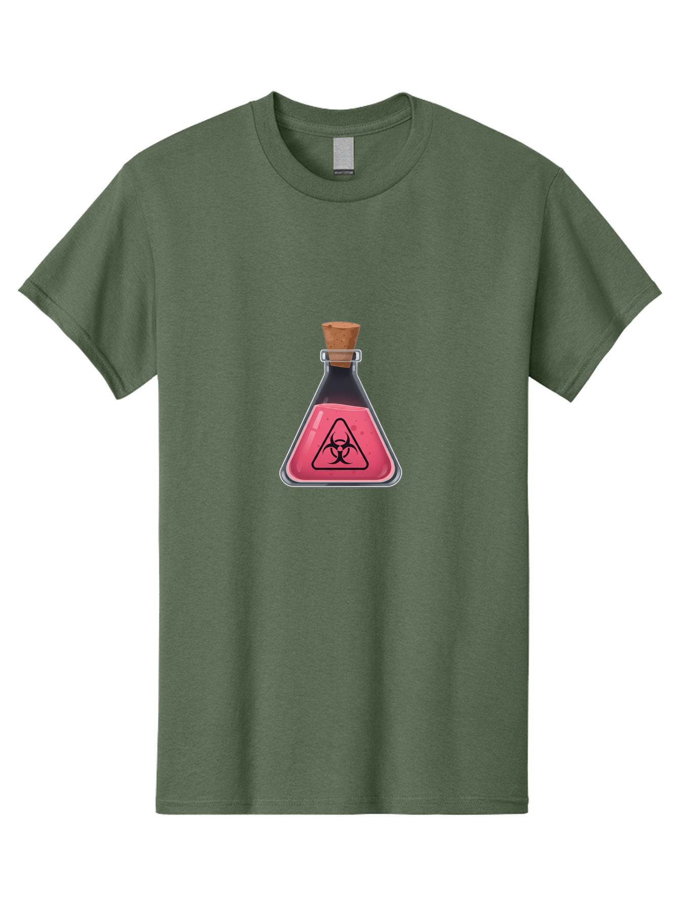 Biohazard-Flask Men'S Graphic Tee, 100% Cotton, Comfortable Casual Summer Wear, Machine Washable, Vintage Camera, Old Camera, Antique Camera, Black Camera, Classic Photography, Photography Equipment, Nostalgic Device, Film Camera, Camera Art Baf696