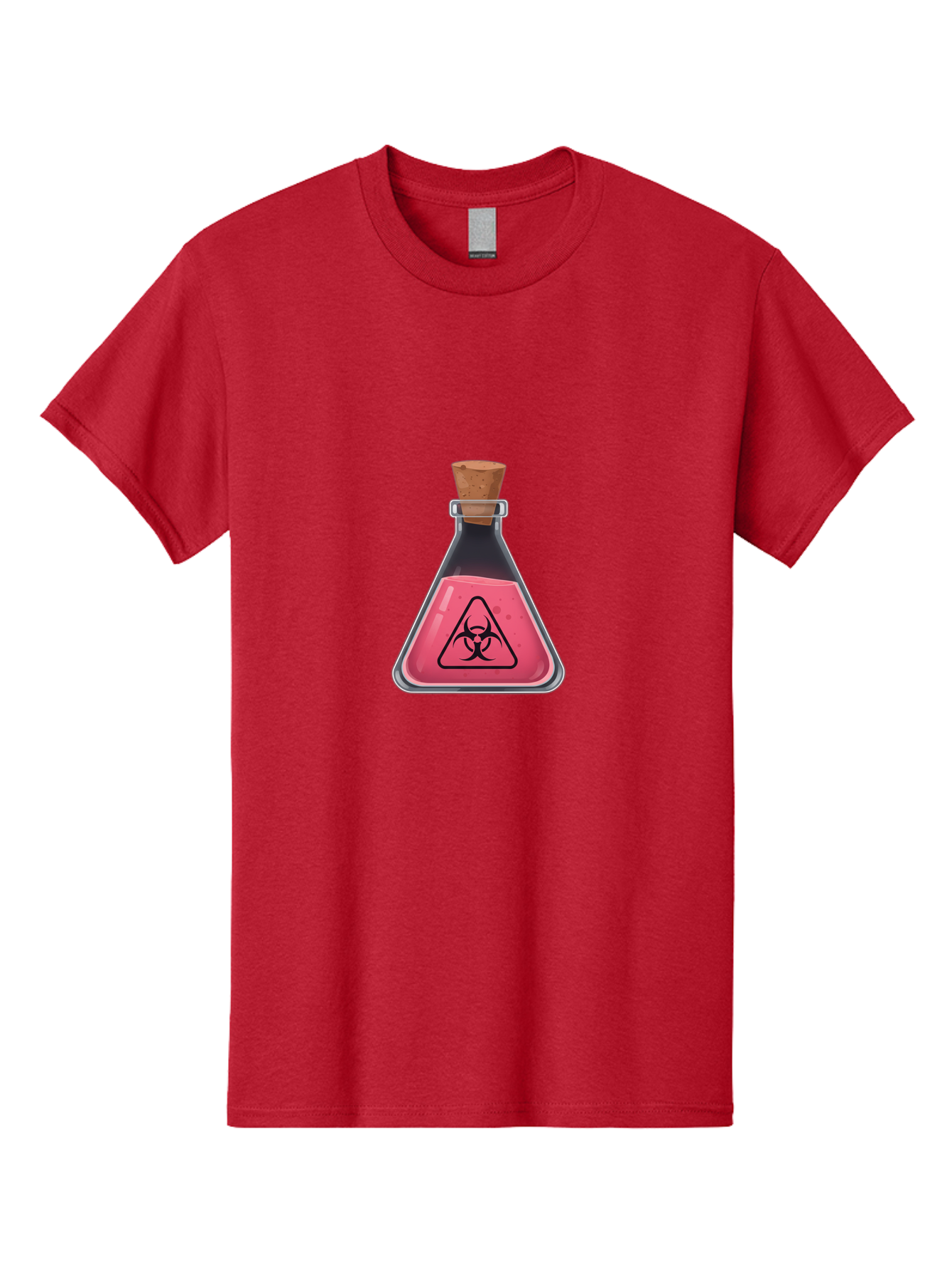 Biohazard-Flask Men'S Graphic Tee, 100% Cotton, Comfortable Casual Summer Wear, Machine Washable, Vintage Camera, Old Camera, Antique Camera, Black Camera, Classic Photography, Photography Equipment, Nostalgic Device, Film Camera, Camera Art Baf696