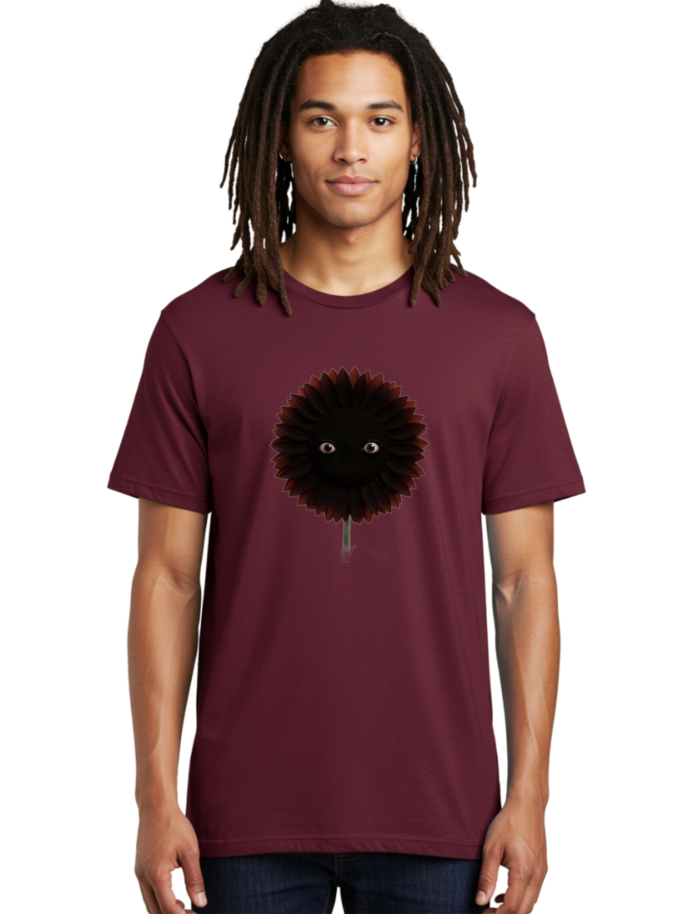 Black-Flower Men'S Graphic Tee, 100% Cotton, Comfortable Casual Summer Wear, Machine Washable, Vintage Camera, Old Camera, Antique Camera, Black Camera, Classic Photography, Photography Equipment, Nostalgic Device, Film Camera, Camera Art Baf697