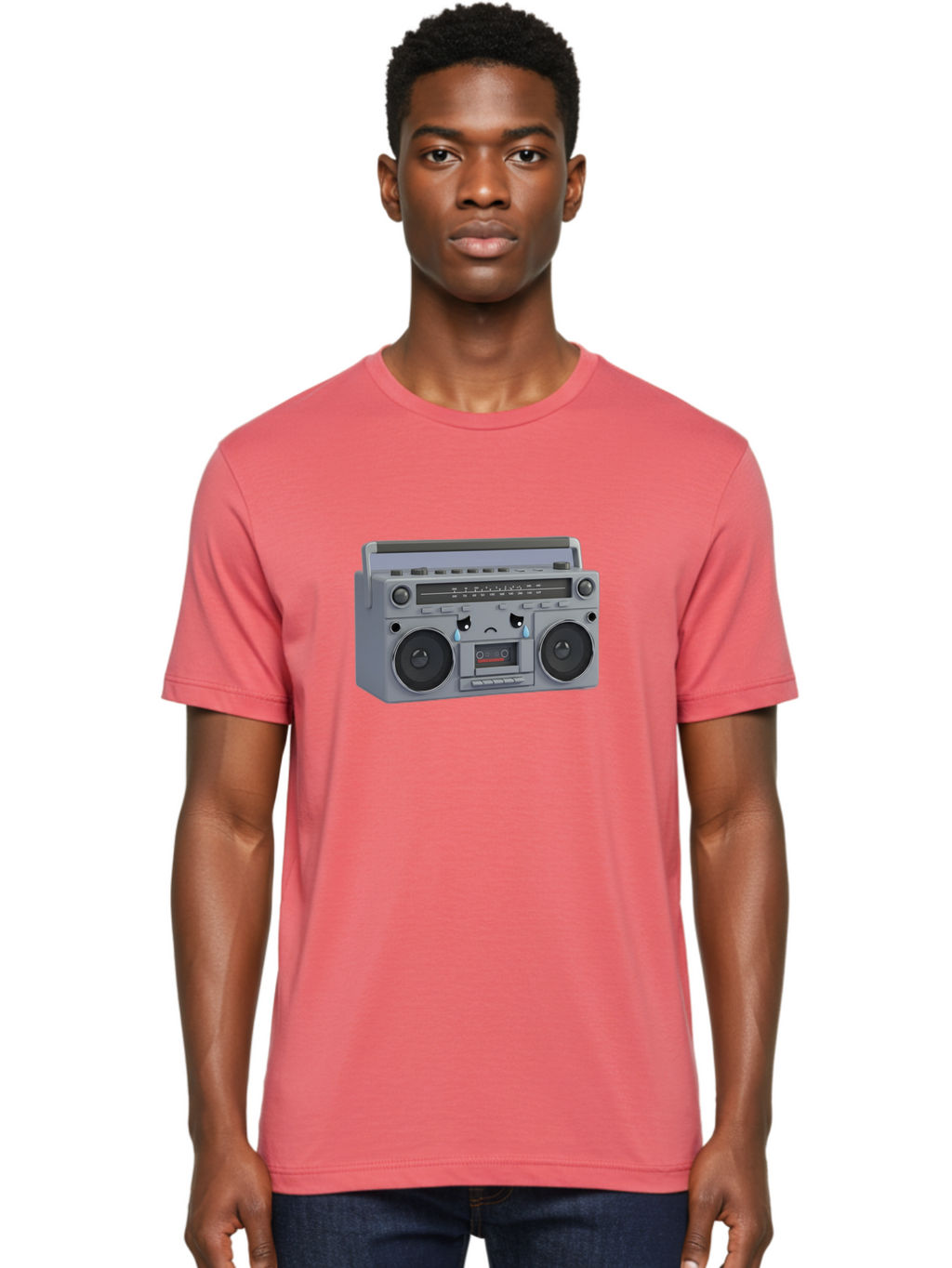 Boombox-1 Men'S Graphic Tee, 100% Cotton, Comfortable Casual Summer Wear, Machine Washable, Vintage Camera, Old Camera, Antique Camera, Black Camera, Classic Photography, Photography Equipment, Nostalgic Device, Film Camera, Camera Art Baf698