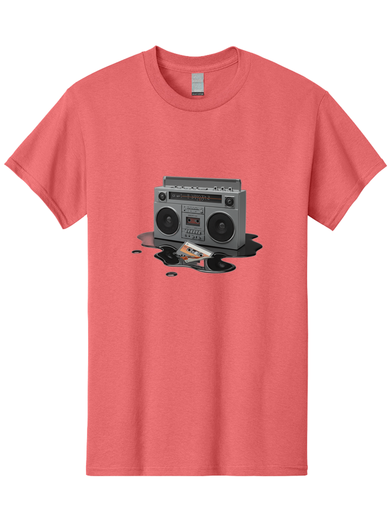 Boombox-2 Men'S Graphic Tee, 100% Cotton, Comfortable Casual Summer Wear, Machine Washable, Vintage Camera, Old Camera, Antique Camera, Black Camera, Classic Photography, Photography Equipment, Nostalgic Device, Film Camera, Camera Art Baf699