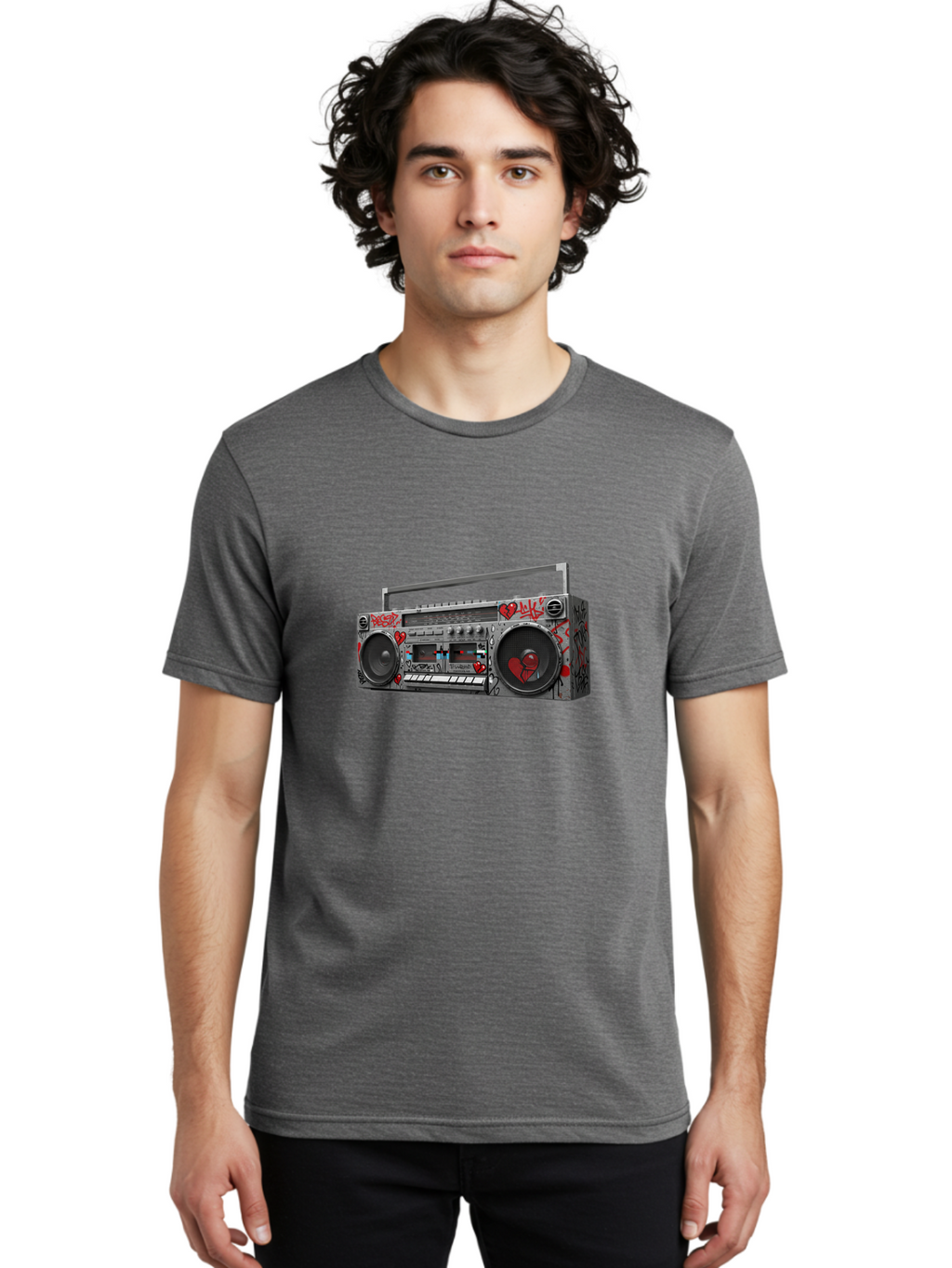 Boombox-3 Men'S Graphic Tee, 100% Cotton, Comfortable Casual Summer Wear, Machine Washable, Vintage Camera, Old Camera, Antique Camera, Black Camera, Classic Photography, Photography Equipment, Nostalgic Device, Film Camera, Camera Art Baf700