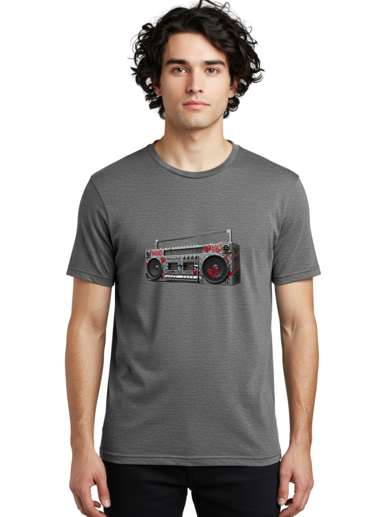 Boombox-3 Men'S Graphic Tee, 100% Cotton, Comfortable Casual Summer Wear, Machine Washable, Vintage Camera, Old Camera, Antique Camera, Black Camera, Classic Photography, Photography Equipment, Nostalgic Device, Film Camera, Camera Art Baf700