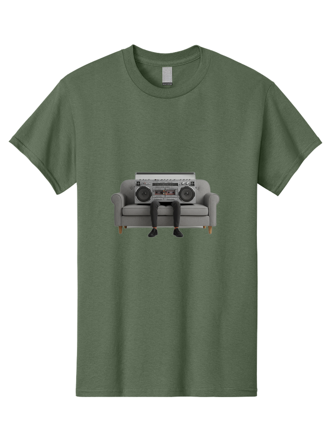Boombox-Person Men'S Graphic Tee, 100% Cotton, Comfortable Casual Summer Wear, Machine Washable, Vintage Camera, Old Camera, Antique Camera, Black Camera, Classic Photography, Photography Equipment, Nostalgic Device, Film Camera, Camera Art Baf701