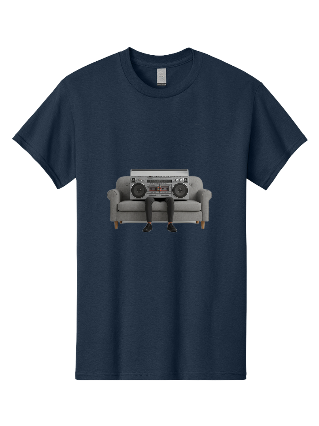 Boombox-Person Men'S Graphic Tee, 100% Cotton, Comfortable Casual Summer Wear, Machine Washable, Vintage Camera, Old Camera, Antique Camera, Black Camera, Classic Photography, Photography Equipment, Nostalgic Device, Film Camera, Camera Art Baf701
