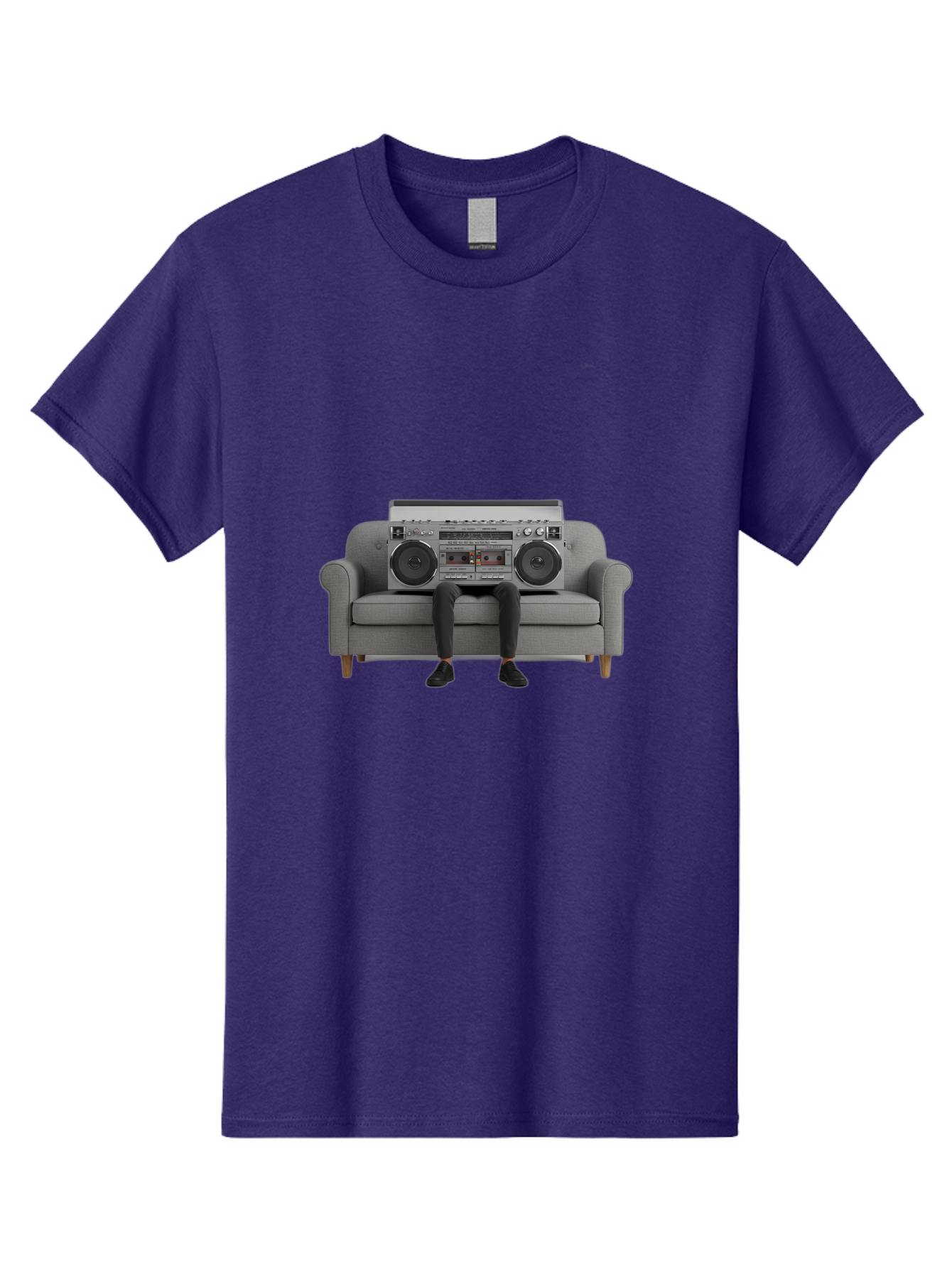 Boombox-Person Men'S Graphic Tee, 100% Cotton, Comfortable Casual Summer Wear, Machine Washable, Vintage Camera, Old Camera, Antique Camera, Black Camera, Classic Photography, Photography Equipment, Nostalgic Device, Film Camera, Camera Art Baf701
