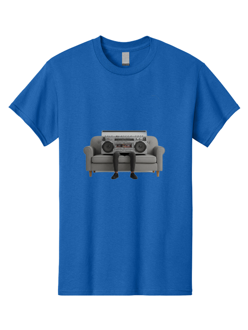 Boombox-Person Men'S Graphic Tee, 100% Cotton, Comfortable Casual Summer Wear, Machine Washable, Vintage Camera, Old Camera, Antique Camera, Black Camera, Classic Photography, Photography Equipment, Nostalgic Device, Film Camera, Camera Art Baf701