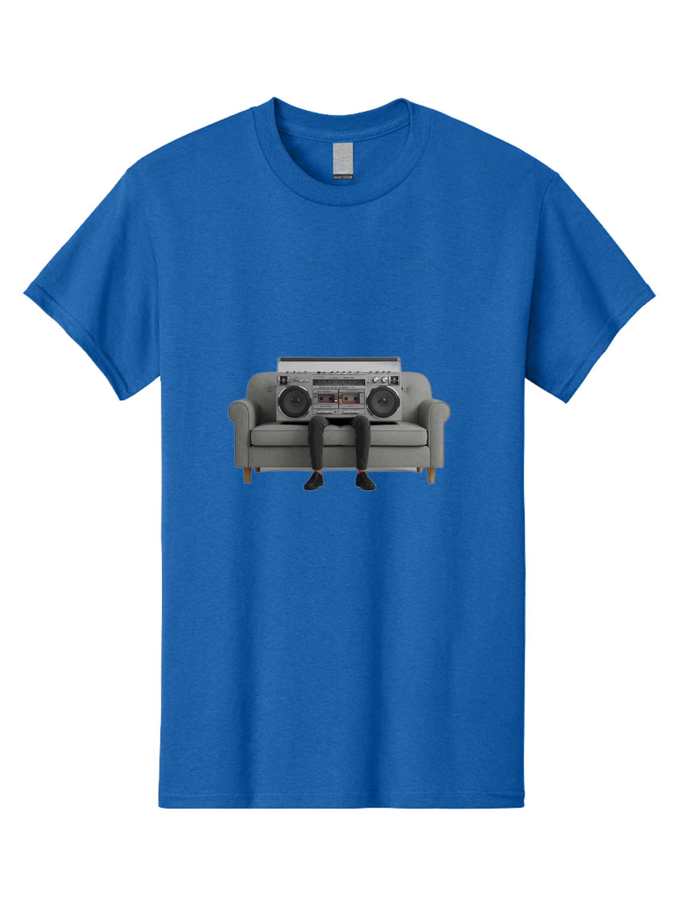 Boombox-Person Men'S Graphic Tee, 100% Cotton, Comfortable Casual Summer Wear, Machine Washable, Vintage Camera, Old Camera, Antique Camera, Black Camera, Classic Photography, Photography Equipment, Nostalgic Device, Film Camera, Camera Art Baf701