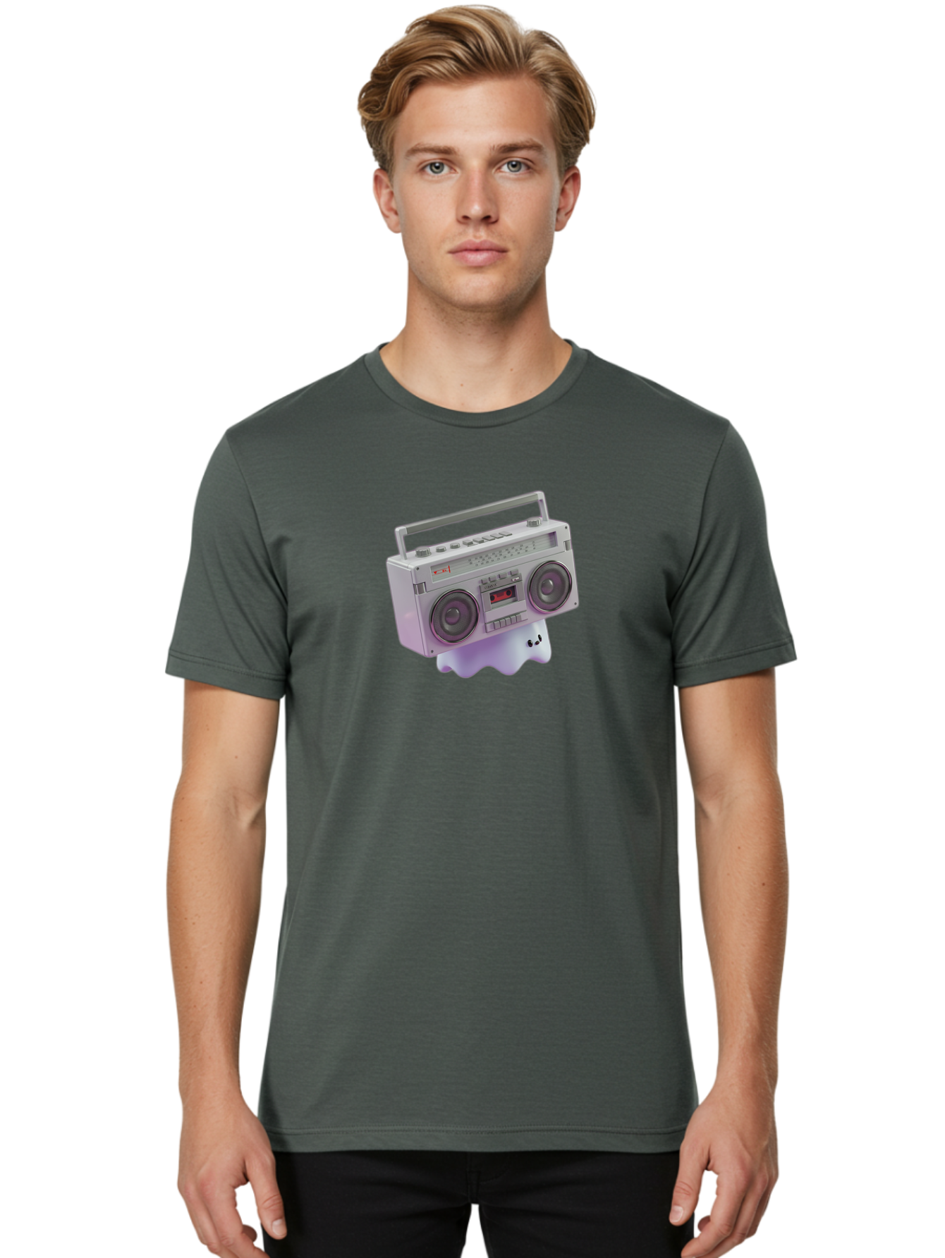 Boombox Men'S Graphic Tee, 100% Cotton, Comfortable Casual Summer Wear, Machine Washable, Vintage Camera, Old Camera, Antique Camera, Black Camera, Classic Photography, Photography Equipment, Nostalgic Device, Film Camera, Camera Art Baf704