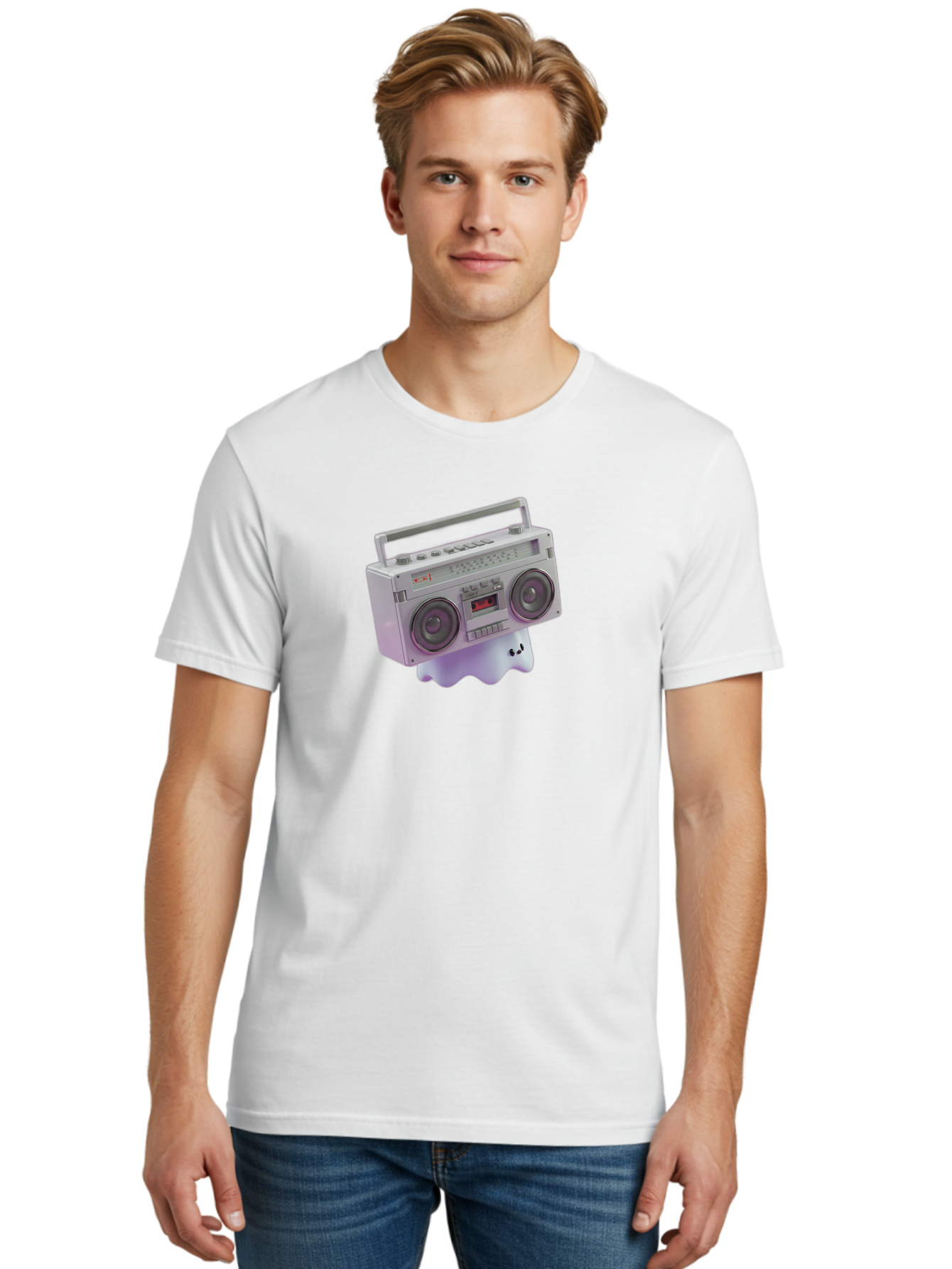 Boombox Men'S Graphic Tee, 100% Cotton, Comfortable Casual Summer Wear, Machine Washable, Vintage Camera, Old Camera, Antique Camera, Black Camera, Classic Photography, Photography Equipment, Nostalgic Device, Film Camera, Camera Art Baf704