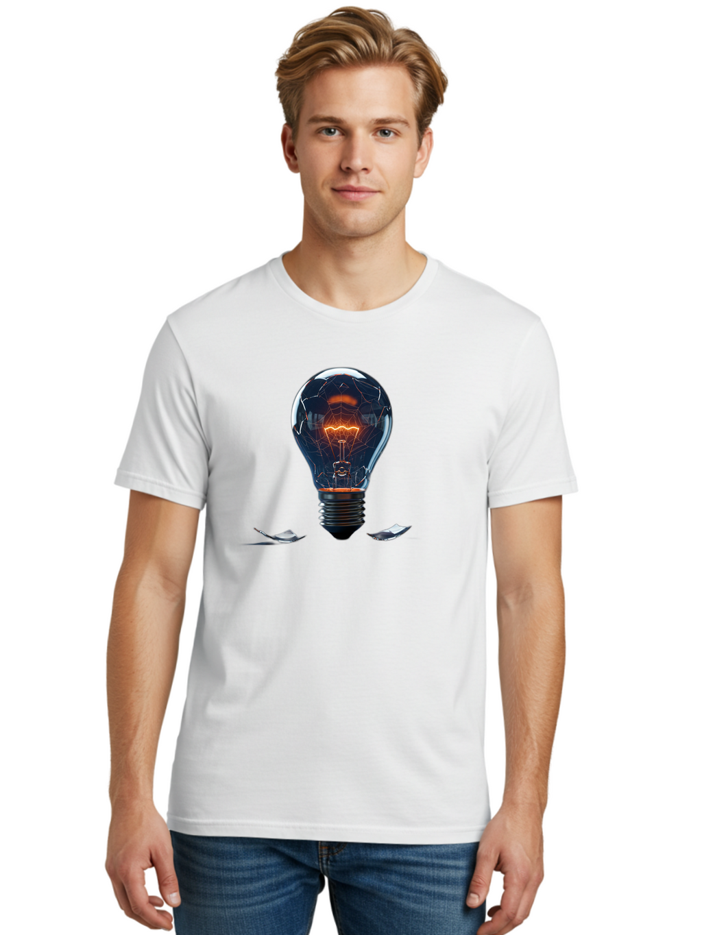 Broken-Bulb Men'S Graphic Tee, 100% Cotton, Comfortable Casual Summer Wear, Machine Washable, Vintage Camera, Old Camera, Antique Camera, Black Camera, Classic Photography, Photography Equipment, Nostalgic Device, Film Camera, Camera Art Baf705