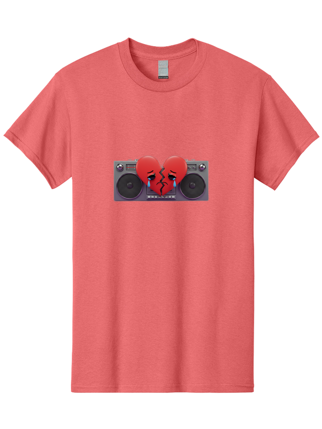 Broken-Heart-Boombox Men'S Graphic Tee, 100% Cotton, Comfortable Casual Summer Wear, Machine Washable, Vintage Camera, Old Camera, Antique Camera, Black Camera, Classic Photography, Photography Equipment, Nostalgic Device, Film Camera, Baf706