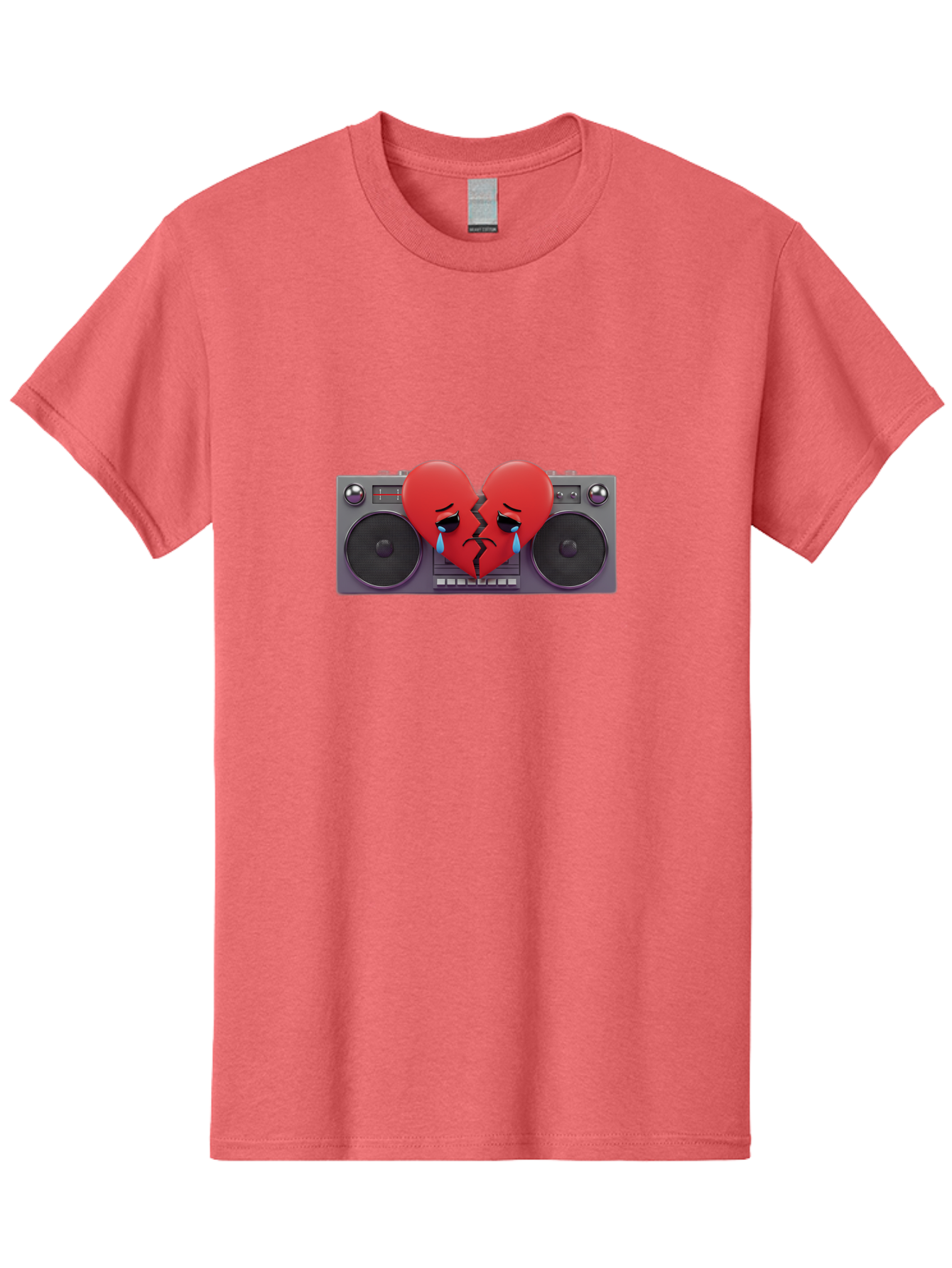 Broken-Heart-Boombox Men'S Graphic Tee, 100% Cotton, Comfortable Casual Summer Wear, Machine Washable, Vintage Camera, Old Camera, Antique Camera, Black Camera, Classic Photography, Photography Equipment, Nostalgic Device, Film Camera, Baf706