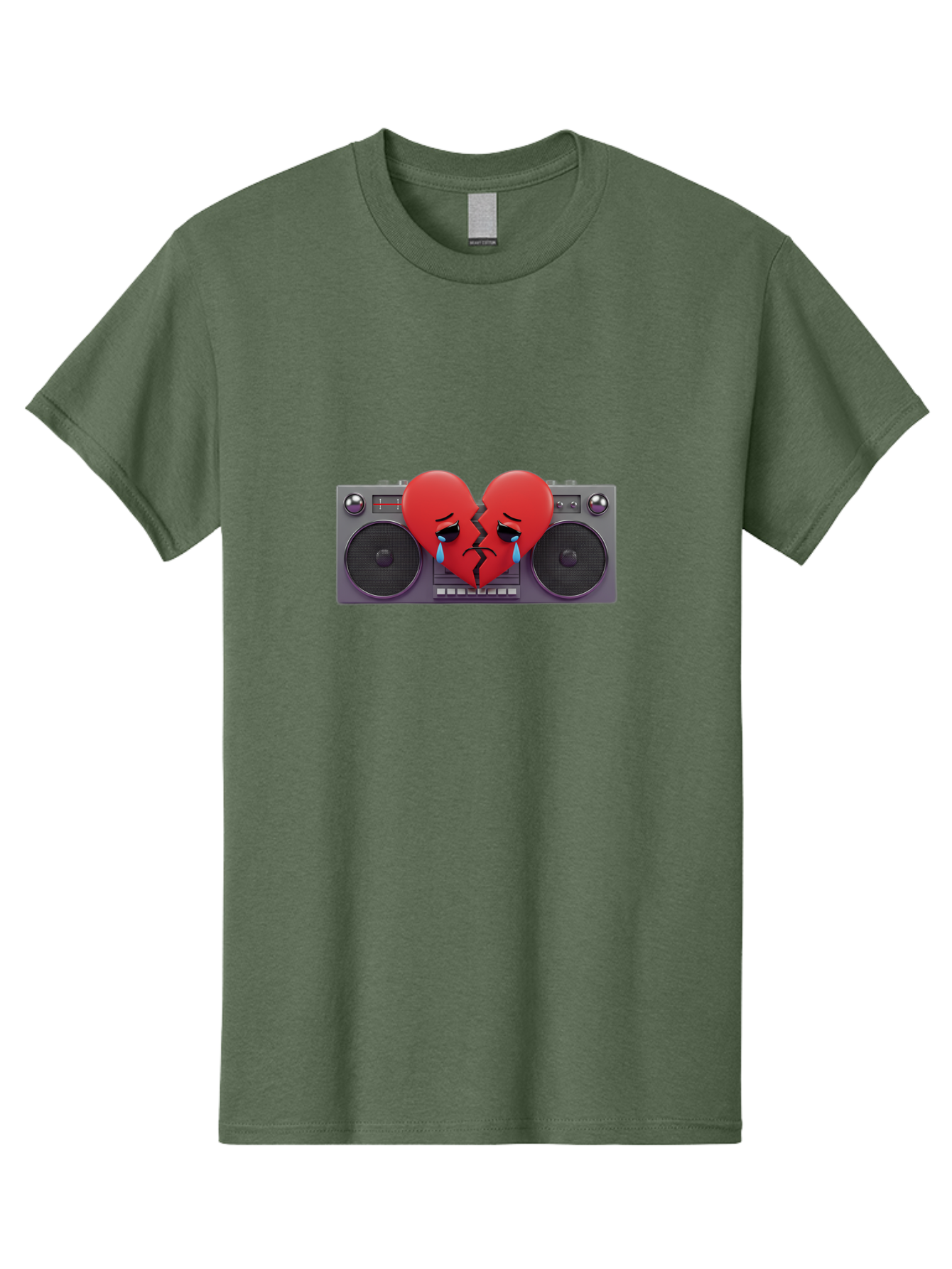 Broken-Heart-Boombox Men'S Graphic Tee, 100% Cotton, Comfortable Casual Summer Wear, Machine Washable, Vintage Camera, Old Camera, Antique Camera, Black Camera, Classic Photography, Photography Equipment, Nostalgic Device, Film Camera, Baf706
