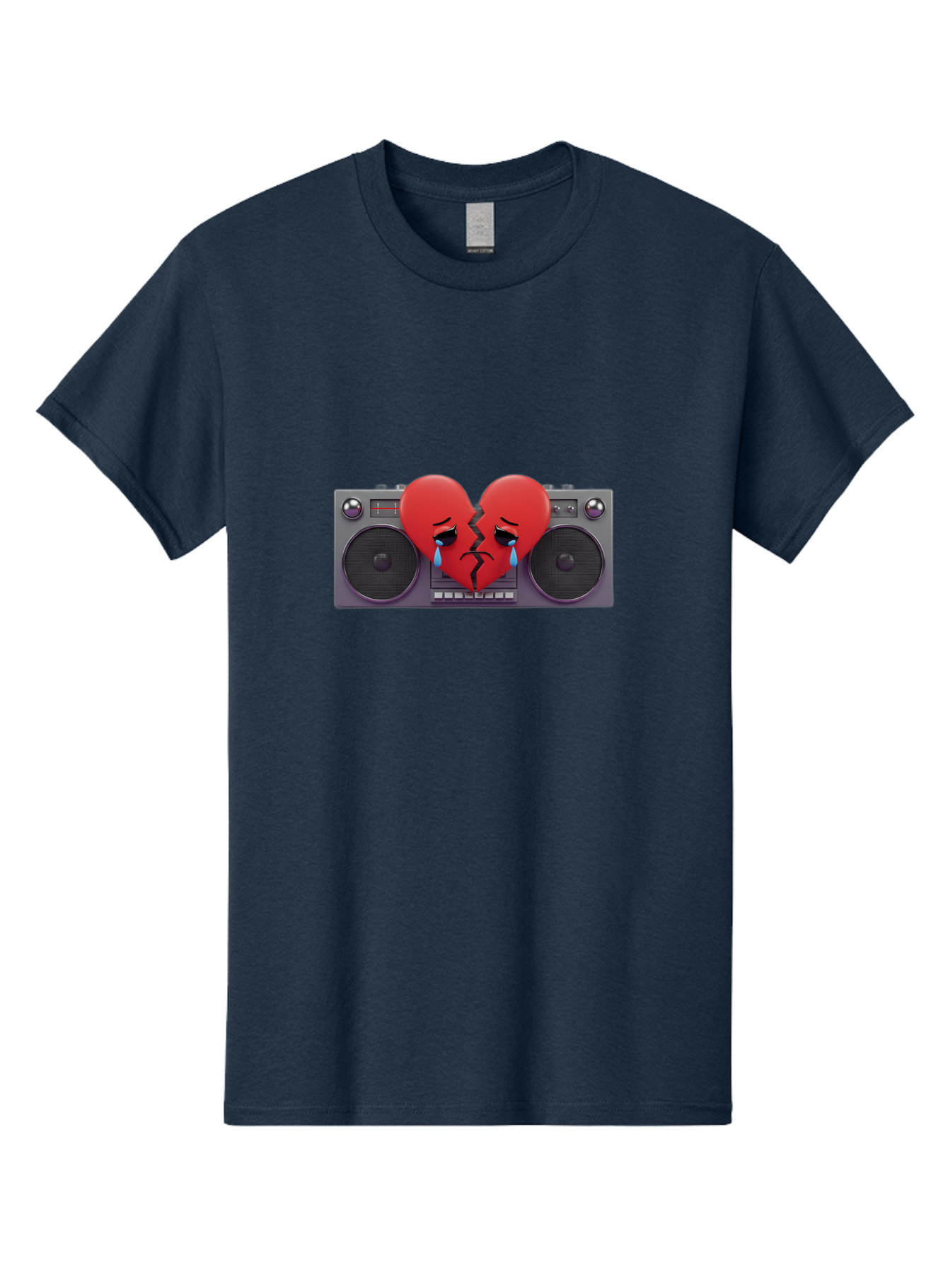 Broken-Heart-Boombox Men'S Graphic Tee, 100% Cotton, Comfortable Casual Summer Wear, Machine Washable, Vintage Camera, Old Camera, Antique Camera, Black Camera, Classic Photography, Photography Equipment, Nostalgic Device, Film Camera, Baf706