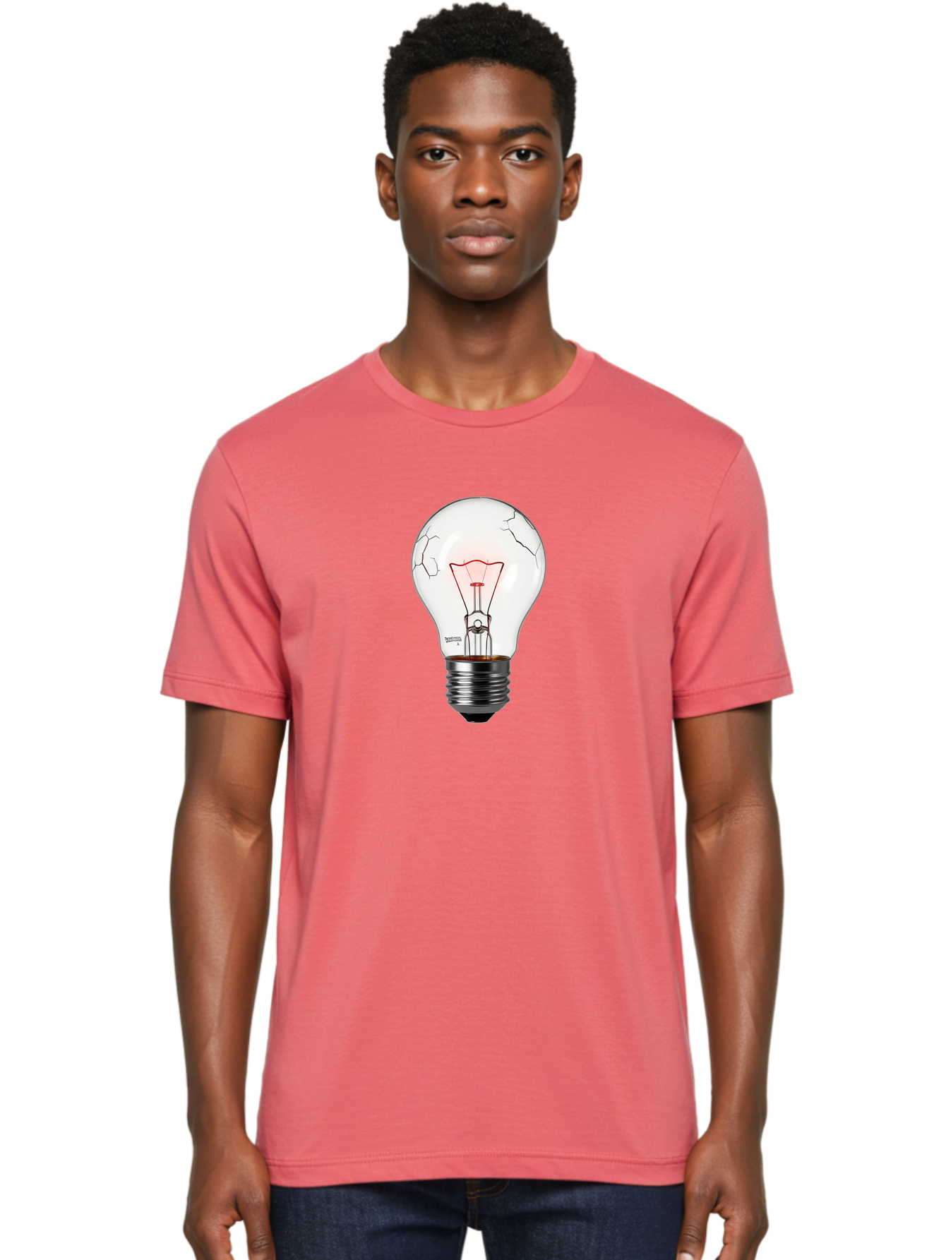 Broken-Light-Bulb-1 Men'S Graphic Tee, 100% Cotton, Comfortable Casual Summer Wear, Machine Washable, Vintage Camera, Old Camera, Antique Camera, Black Camera, Classic Photography, Photography Equipment, Nostalgic Device, Film Camera, Baf707