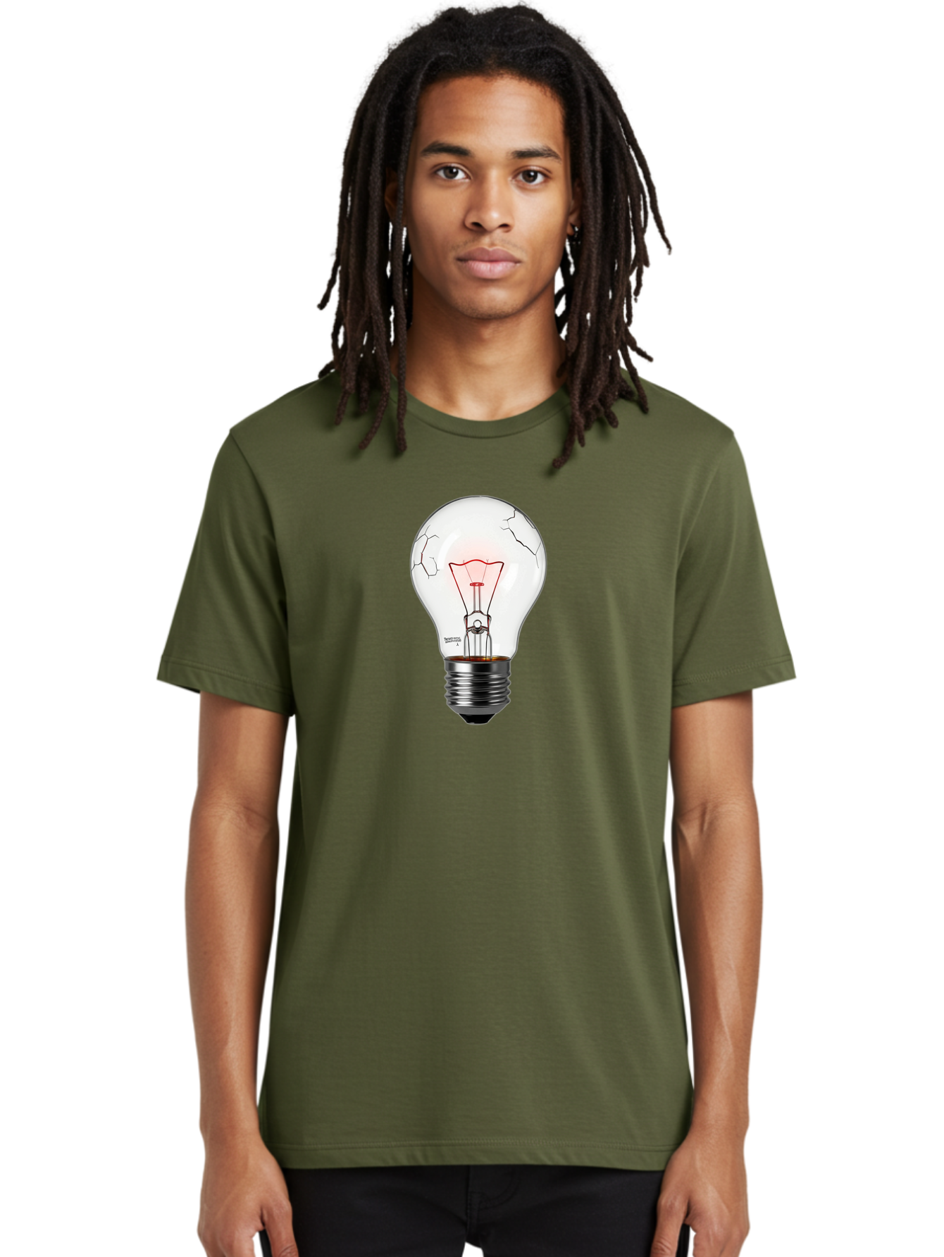 Broken-Light-Bulb-1 Men'S Graphic Tee, 100% Cotton, Comfortable Casual Summer Wear, Machine Washable, Vintage Camera, Old Camera, Antique Camera, Black Camera, Classic Photography, Photography Equipment, Nostalgic Device, Film Camera, Baf707