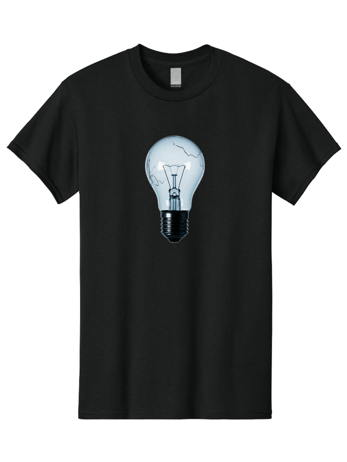 Broken-Light-Bulb-3 Men'S Graphic Tee, 100% Cotton, Comfortable Casual Summer Wear, Machine Washable, Vintage Camera, Old Camera, Antique Camera, Black Camera, Classic Photography, Photography Equipment, Nostalgic Device, Film Camera, Baf709