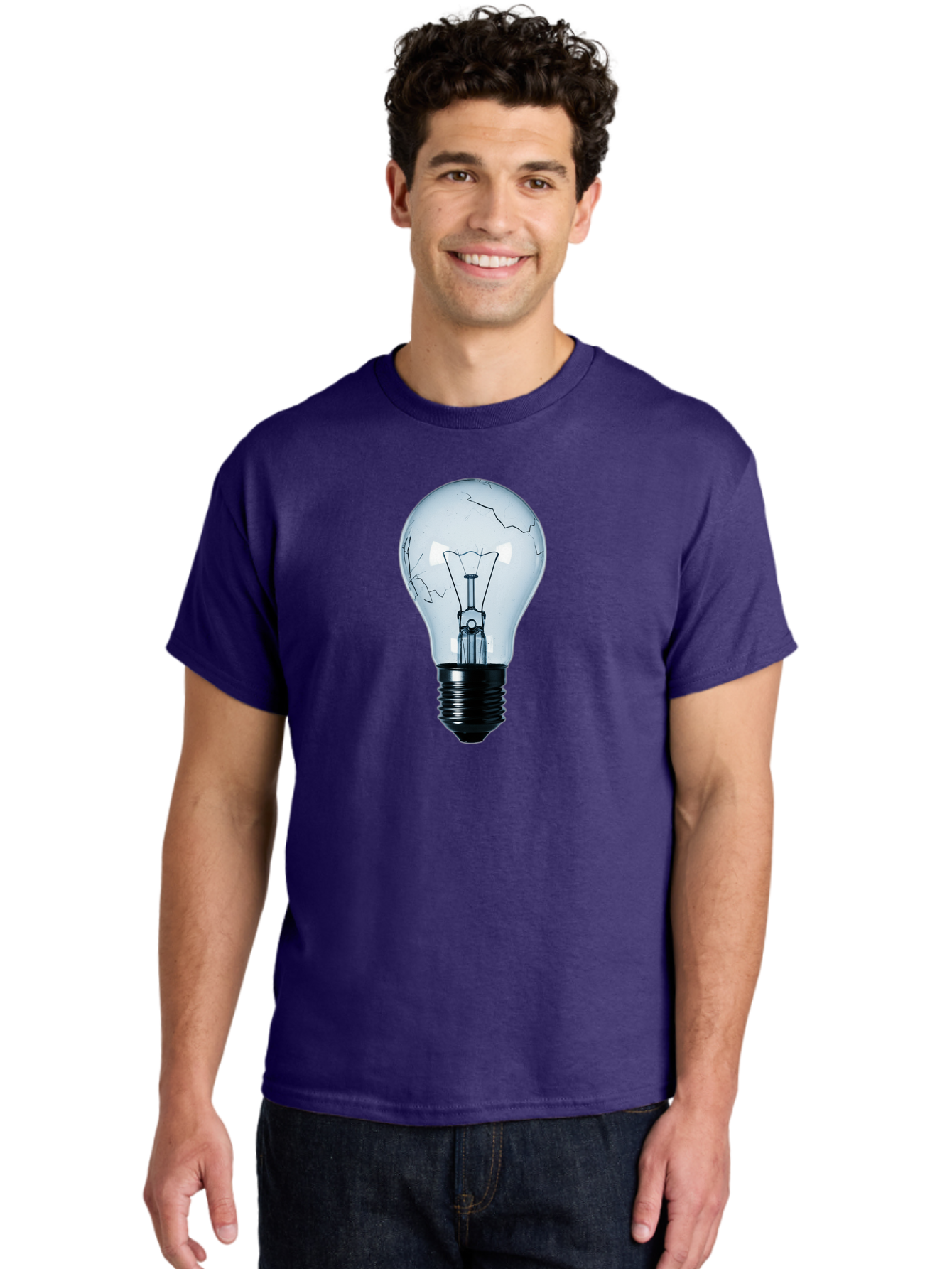 Broken-Light-Bulb-3 Men'S Graphic Tee, 100% Cotton, Comfortable Casual Summer Wear, Machine Washable, Vintage Camera, Old Camera, Antique Camera, Black Camera, Classic Photography, Photography Equipment, Nostalgic Device, Film Camera, Baf709