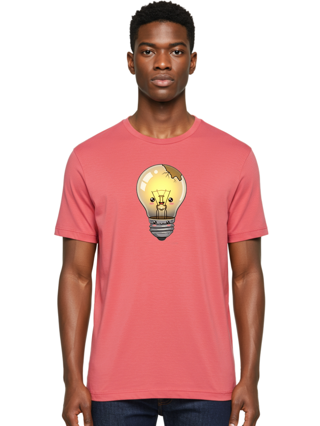 Broken-Light-Bulb Men'S Graphic Tee, 100% Cotton, Comfortable Casual Summer Wear, Machine Washable, Vintage Camera, Old Camera, Antique Camera, Black Camera, Classic Photography, Photography Equipment, Nostalgic Device, Film Camera, Camera Art Baf710
