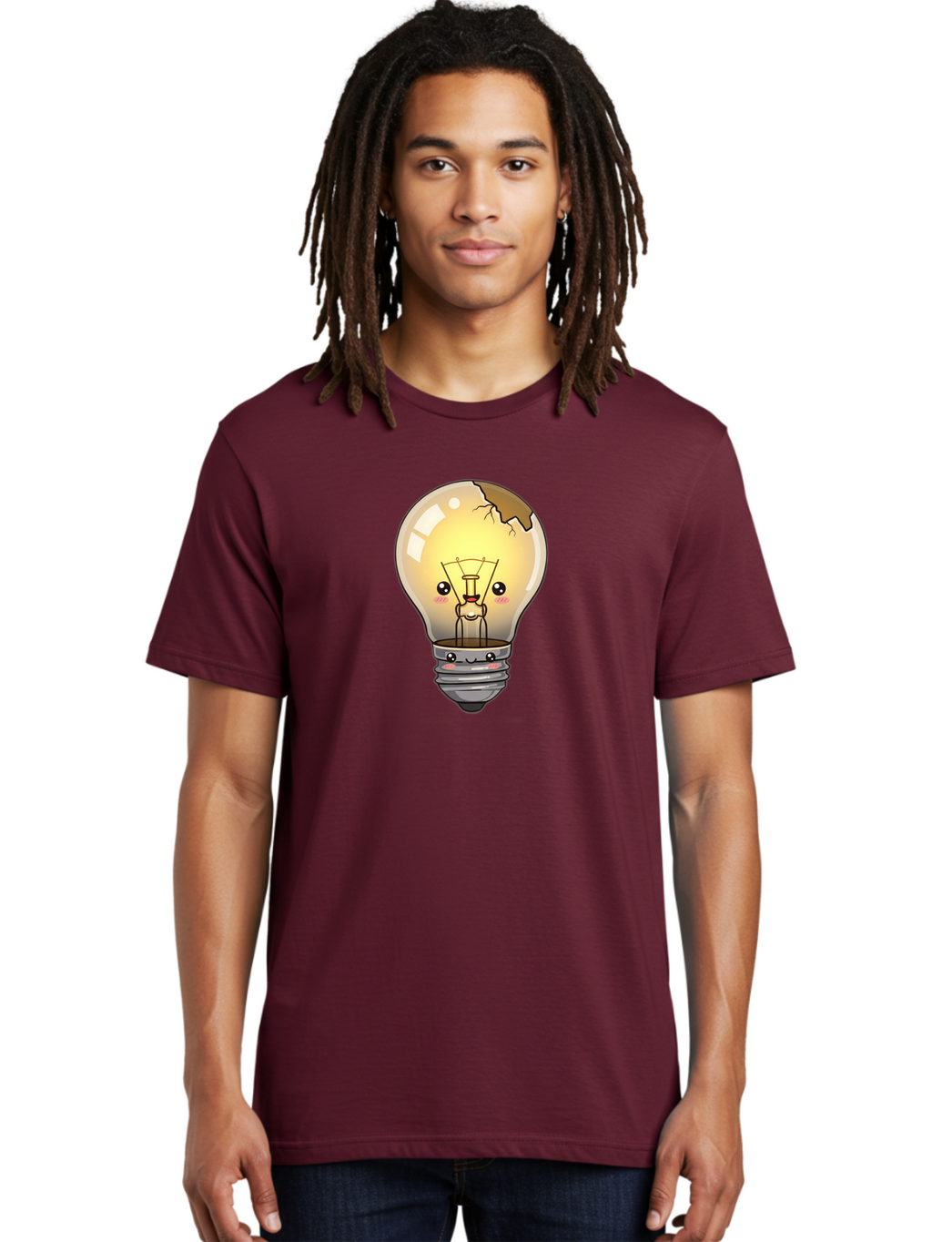 Broken-Light-Bulb Men'S Graphic Tee, 100% Cotton, Comfortable Casual Summer Wear, Machine Washable, Vintage Camera, Old Camera, Antique Camera, Black Camera, Classic Photography, Photography Equipment, Nostalgic Device, Film Camera, Camera Art Baf710