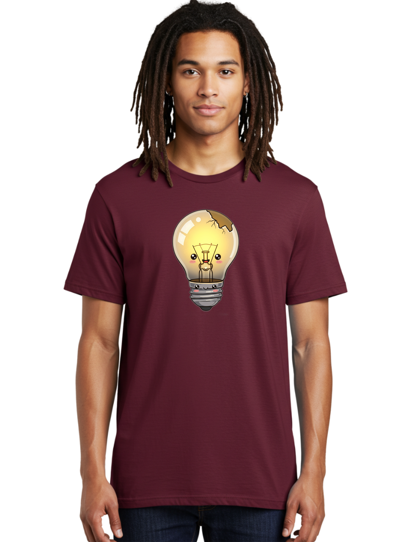 Broken-Light-Bulb Men'S Graphic Tee, 100% Cotton, Comfortable Casual Summer Wear, Machine Washable, Vintage Camera, Old Camera, Antique Camera, Black Camera, Classic Photography, Photography Equipment, Nostalgic Device, Film Camera, Camera Art Baf710