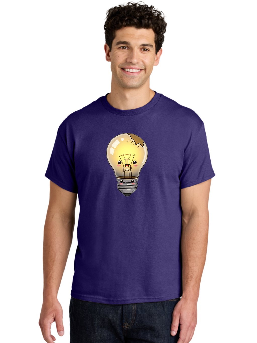 Broken-Light-Bulb Men'S Graphic Tee, 100% Cotton, Comfortable Casual Summer Wear, Machine Washable, Vintage Camera, Old Camera, Antique Camera, Black Camera, Classic Photography, Photography Equipment, Nostalgic Device, Film Camera, Camera Art Baf710