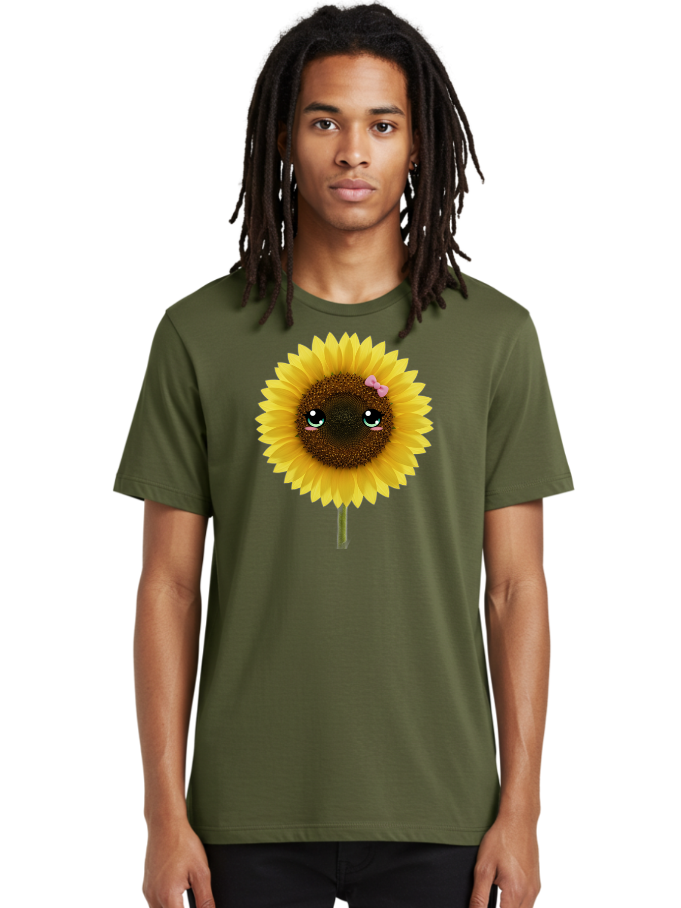 Cartoon-Sunflower Men'S Graphic Tee, 100% Cotton, Comfortable Casual Summer Wear, Machine Washable, Vintage Camera, Old Camera, Antique Camera, Black Camera, Classic Photography, Photography Equipment, Nostalgic Device, Film Camera, Camera Art Baf711