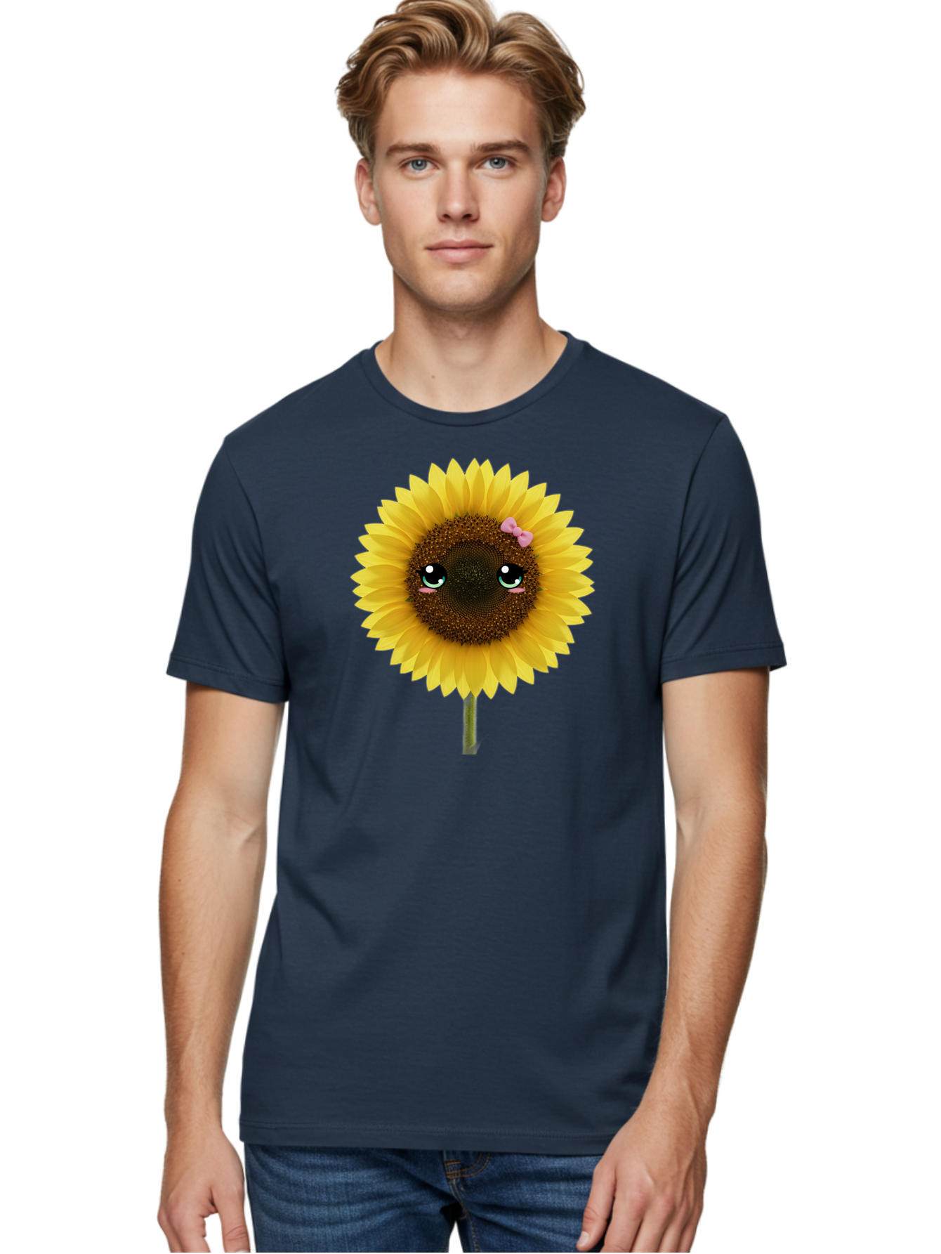 Cartoon-Sunflower Men'S Graphic Tee, 100% Cotton, Comfortable Casual Summer Wear, Machine Washable, Vintage Camera, Old Camera, Antique Camera, Black Camera, Classic Photography, Photography Equipment, Nostalgic Device, Film Camera, Camera Art Baf711