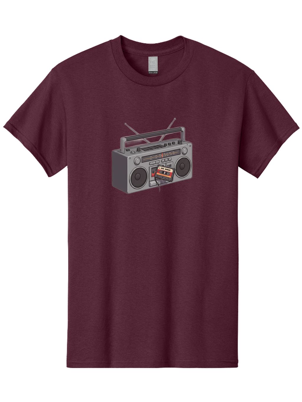 Cassette-Boombox Men'S Graphic Tee, 100% Cotton, Comfortable Casual Summer Wear, Machine Washable, Vintage Camera, Old Camera, Antique Camera, Black Camera, Classic Photography, Photography Equipment, Nostalgic Device, Film Camera, Camera Art Baf712