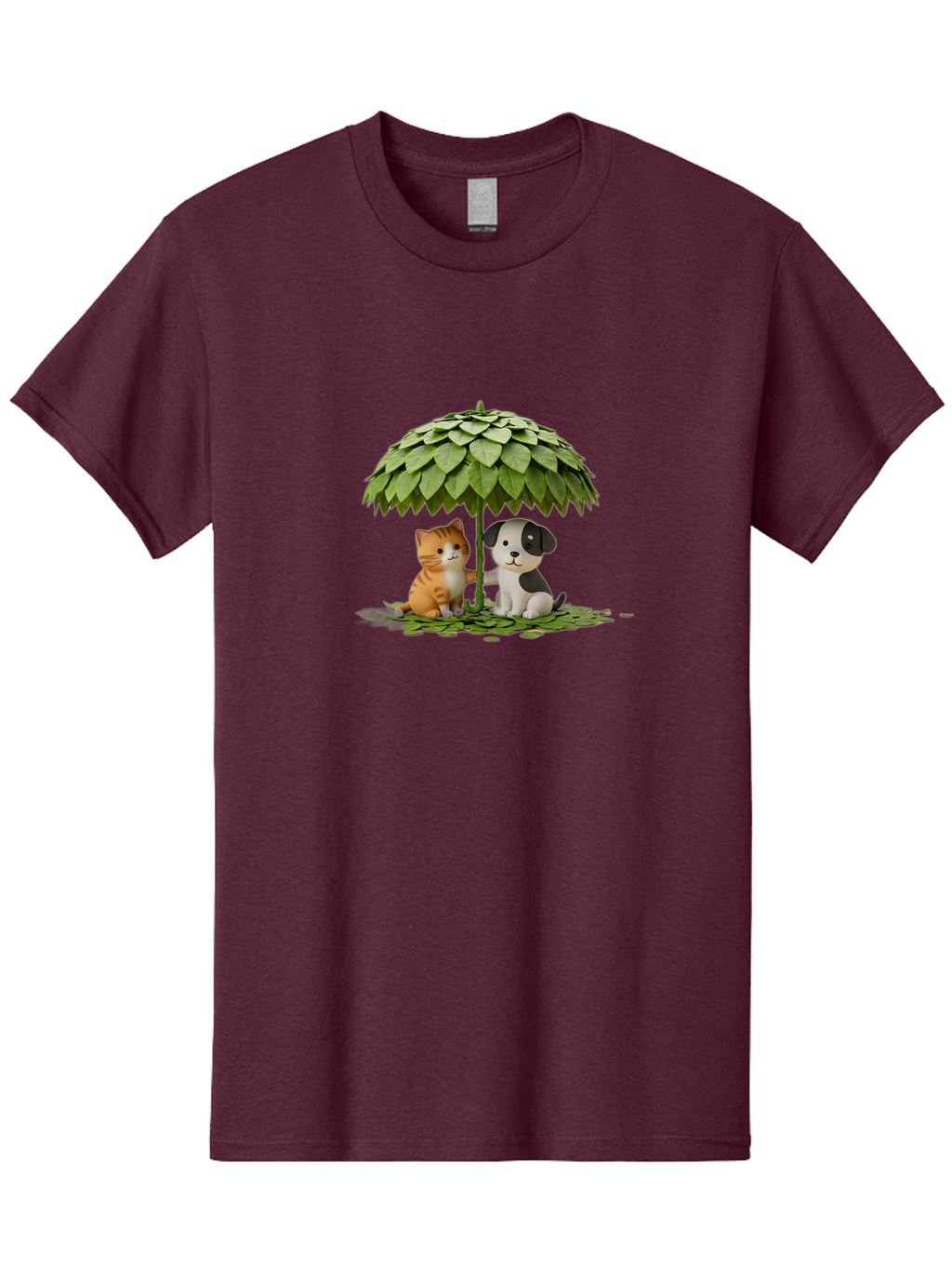 Cat-And-Dog-Under-Parasol Men'S Graphic Tee, 100% Cotton, Comfortable Casual Summer Wear, Machine Washable, Vintage Camera, Old Camera, Antique Camera, Black Camera, Classic Photography, Photography Equipment, Nostalgic Device, Film Camera, Baf713