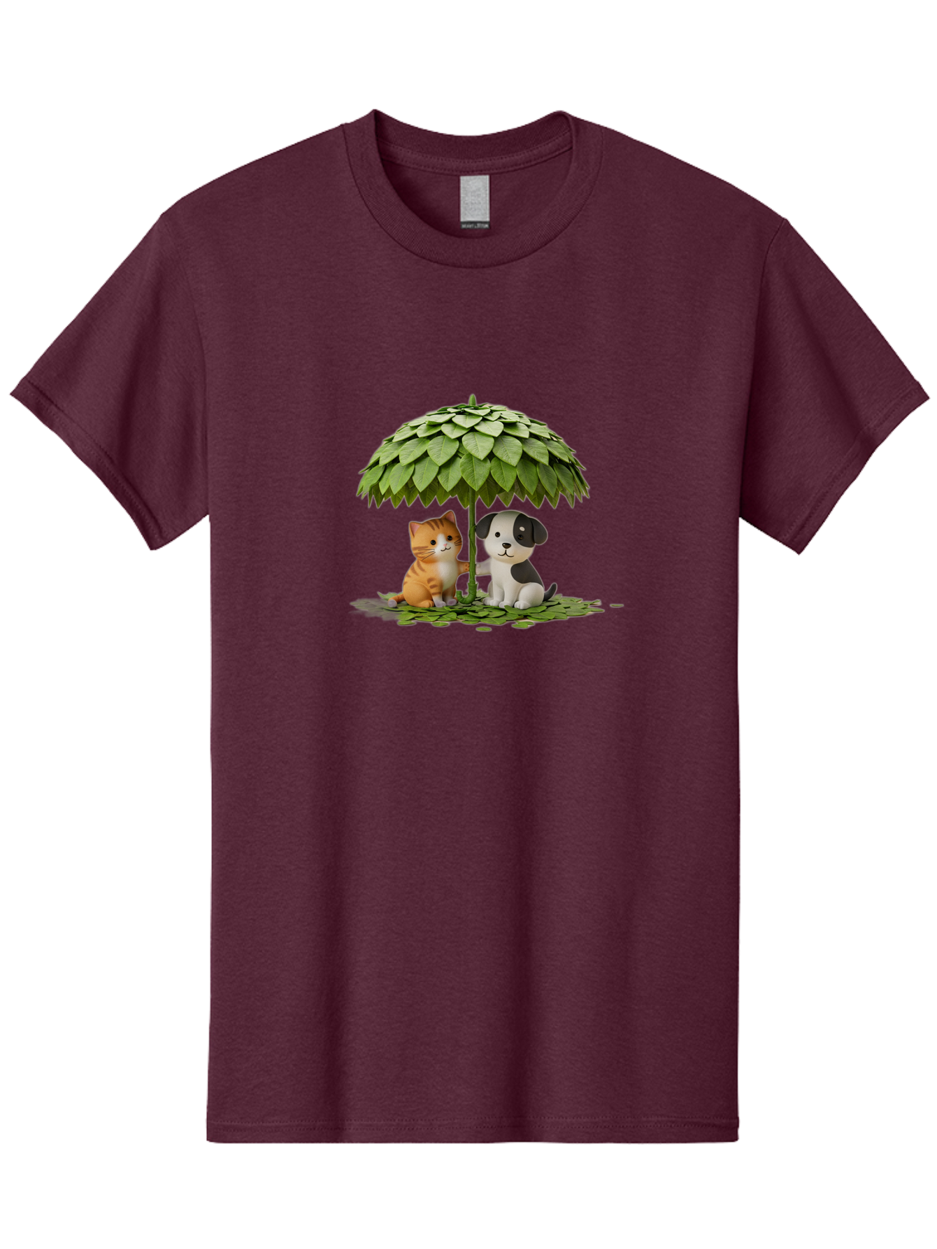Cat-And-Dog-Under-Parasol Men'S Graphic Tee, 100% Cotton, Comfortable Casual Summer Wear, Machine Washable, Vintage Camera, Old Camera, Antique Camera, Black Camera, Classic Photography, Photography Equipment, Nostalgic Device, Film Camera, Baf713