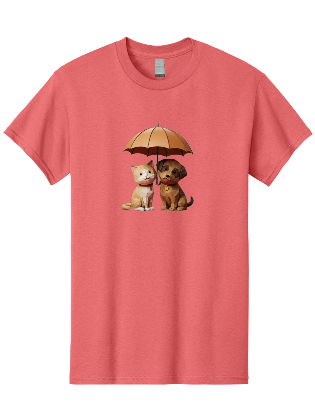 Cat-And-Dog-Under-Umbrella-7 Men'S Graphic Tee, 100% Cotton, Comfortable Casual Summer Wear, Machine Washable, Vintage Camera, Old Camera, Antique Camera, Black Camera, Classic Photography, Photography Equipment, Nostalgic Device, Film Camera, Baf721
