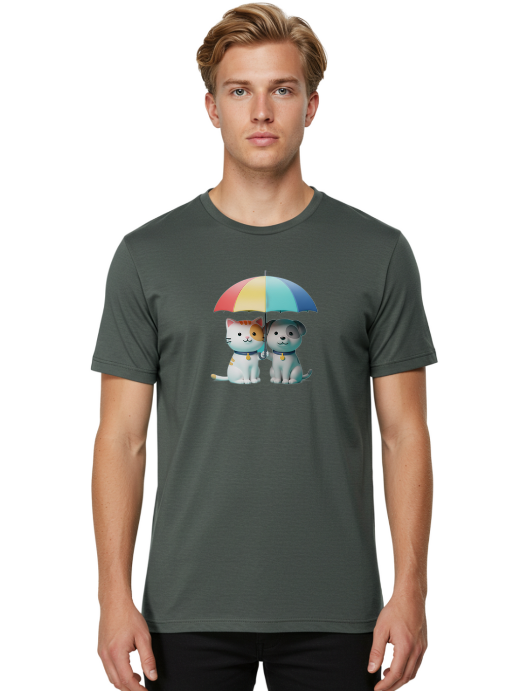 Cat-And-Dog Men'S Graphic Tee, 100% Cotton, Comfortable Casual Summer Wear, Machine Washable, Vintage Camera, Old Camera, Antique Camera, Black Camera, Classic Photography, Photography Equipment, Nostalgic Device, Film Camera, Camera Art Baf723