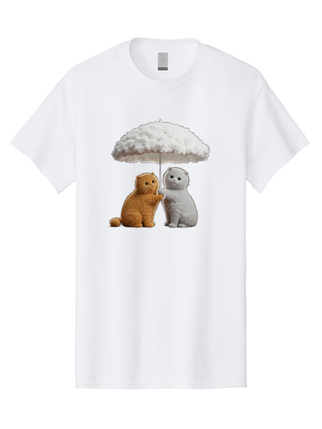 Cats-Under-Cloudy-Umbrella Men'S Graphic Tee, 100% Cotton, Comfortable Casual Summer Wear, Machine Washable, Vintage Camera, Old Camera, Antique Camera, Black Camera, Classic Photography, Photography Equipment, Nostalgic Device, Film Camera, Baf725