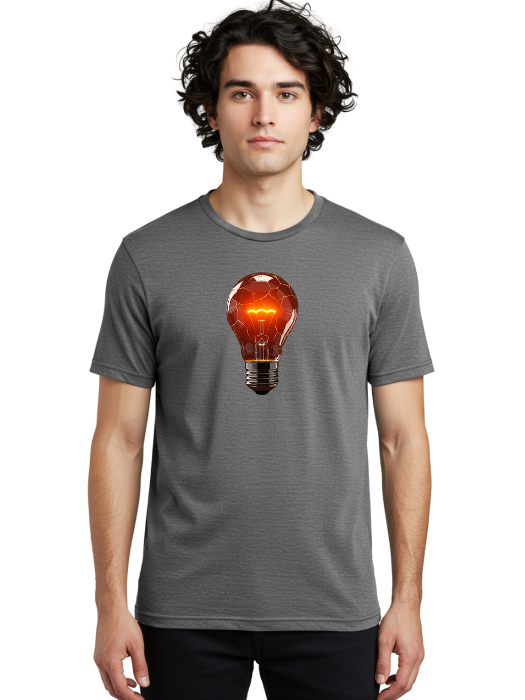 Cracked-Bulb Men'S Graphic Tee, 100% Cotton, Comfortable Casual Summer Wear, Machine Washable, Vintage Camera, Old Camera, Antique Camera, Black Camera, Classic Photography, Photography Equipment, Nostalgic Device, Film Camera, Camera Art Baf730
