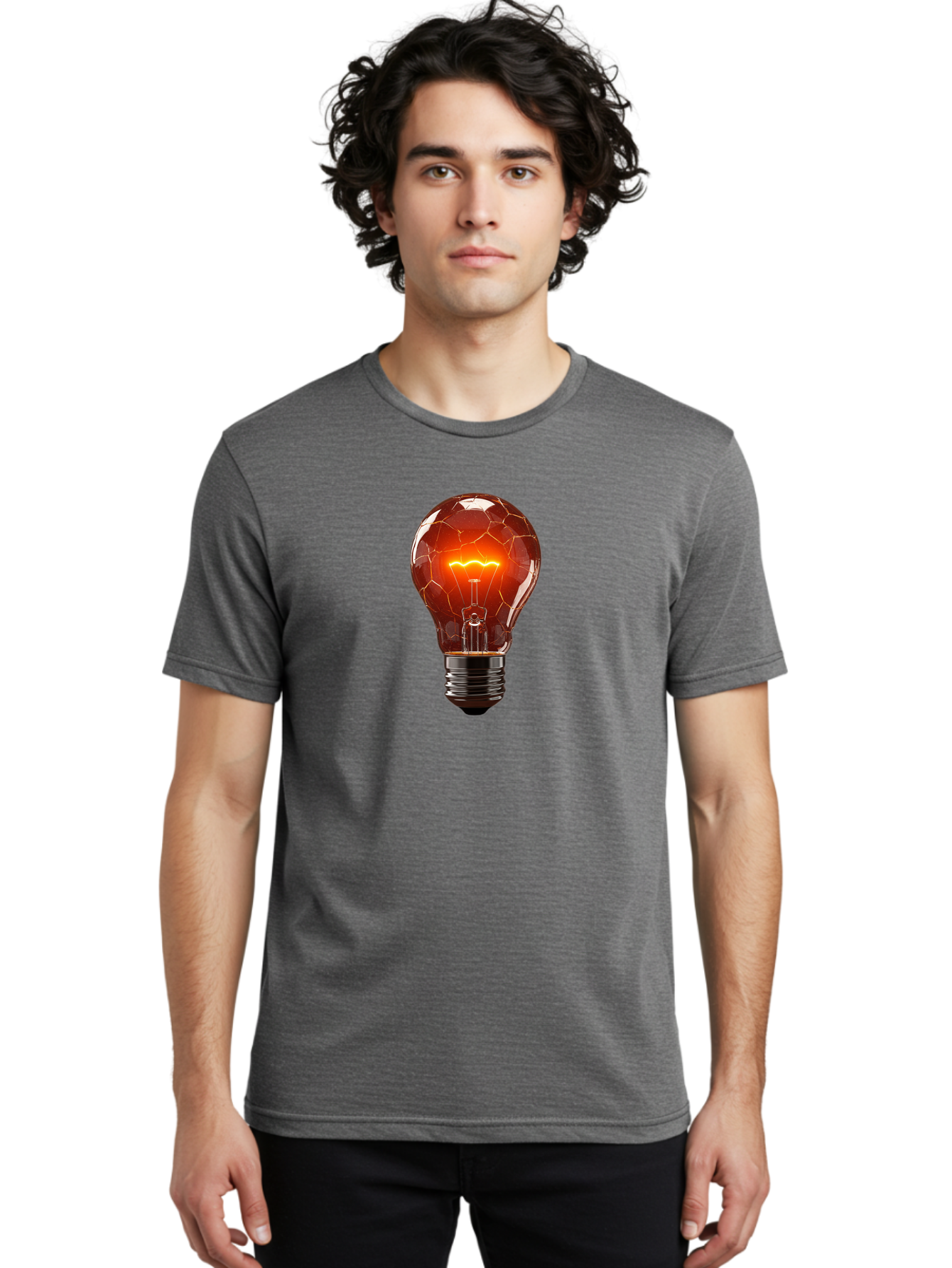 Cracked-Bulb Men'S Graphic Tee, 100% Cotton, Comfortable Casual Summer Wear, Machine Washable, Vintage Camera, Old Camera, Antique Camera, Black Camera, Classic Photography, Photography Equipment, Nostalgic Device, Film Camera, Camera Art Baf730