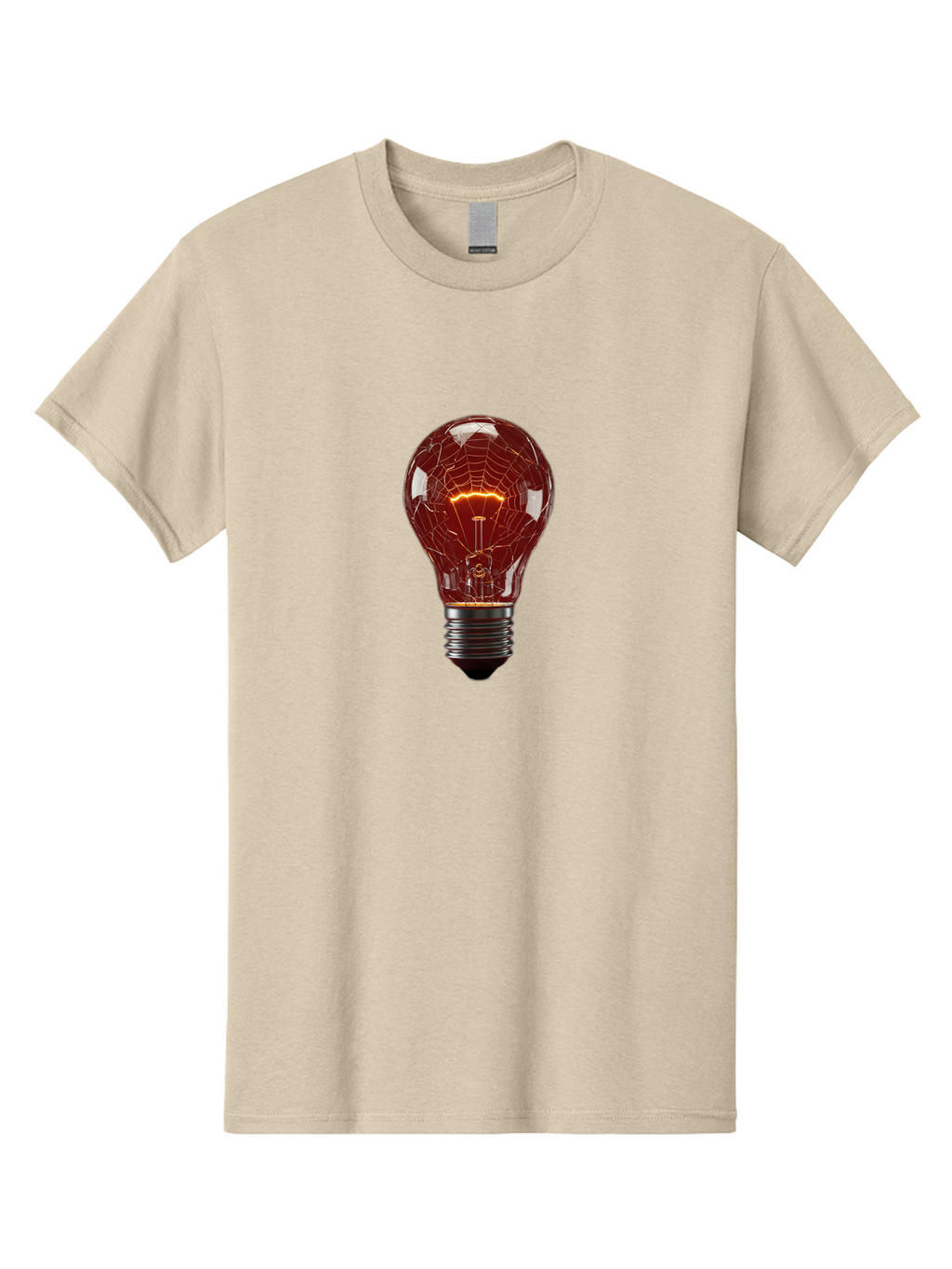 Cracked-Light-Bulb-1 Men'S Graphic Tee, 100% Cotton, Comfortable Casual Summer Wear, Machine Washable, Vintage Camera, Old Camera, Antique Camera, Black Camera, Classic Photography, Photography Equipment, Nostalgic Device, Film Camera, Baf731