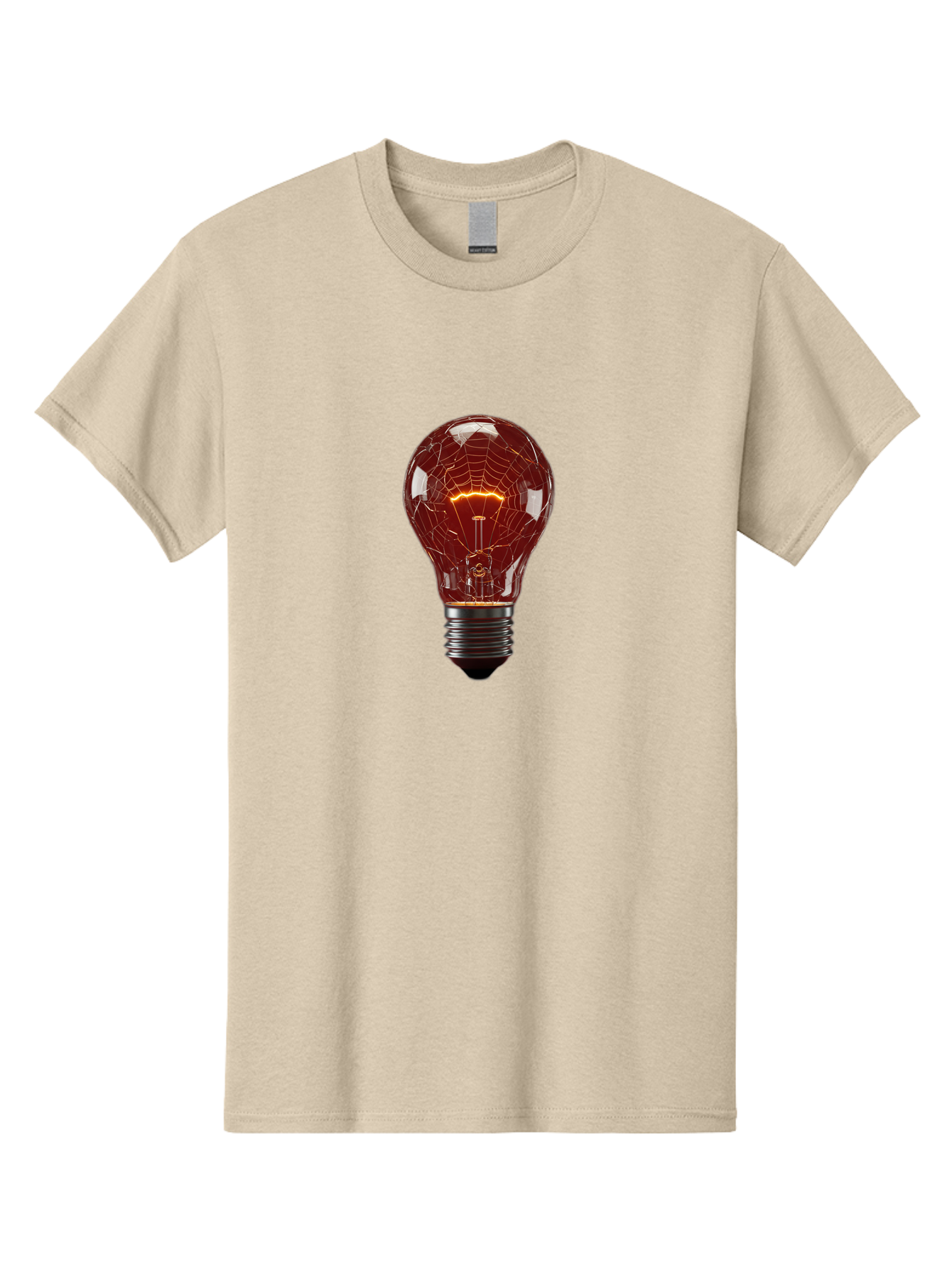 Cracked-Light-Bulb-1 Men'S Graphic Tee, 100% Cotton, Comfortable Casual Summer Wear, Machine Washable, Vintage Camera, Old Camera, Antique Camera, Black Camera, Classic Photography, Photography Equipment, Nostalgic Device, Film Camera, Baf731