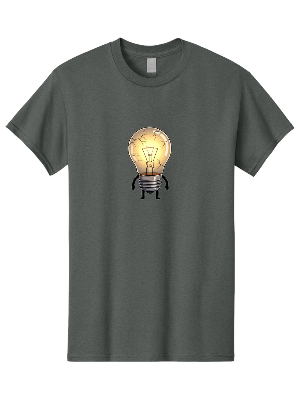 Cracked-Light-Bulb-10 Men'S Graphic Tee, 100% Cotton, Comfortable Casual Summer Wear, Machine Washable, Vintage Camera, Old Camera, Antique Camera, Black Camera, Classic Photography, Photography Equipment, Nostalgic Device, Film Camera, Baf732
