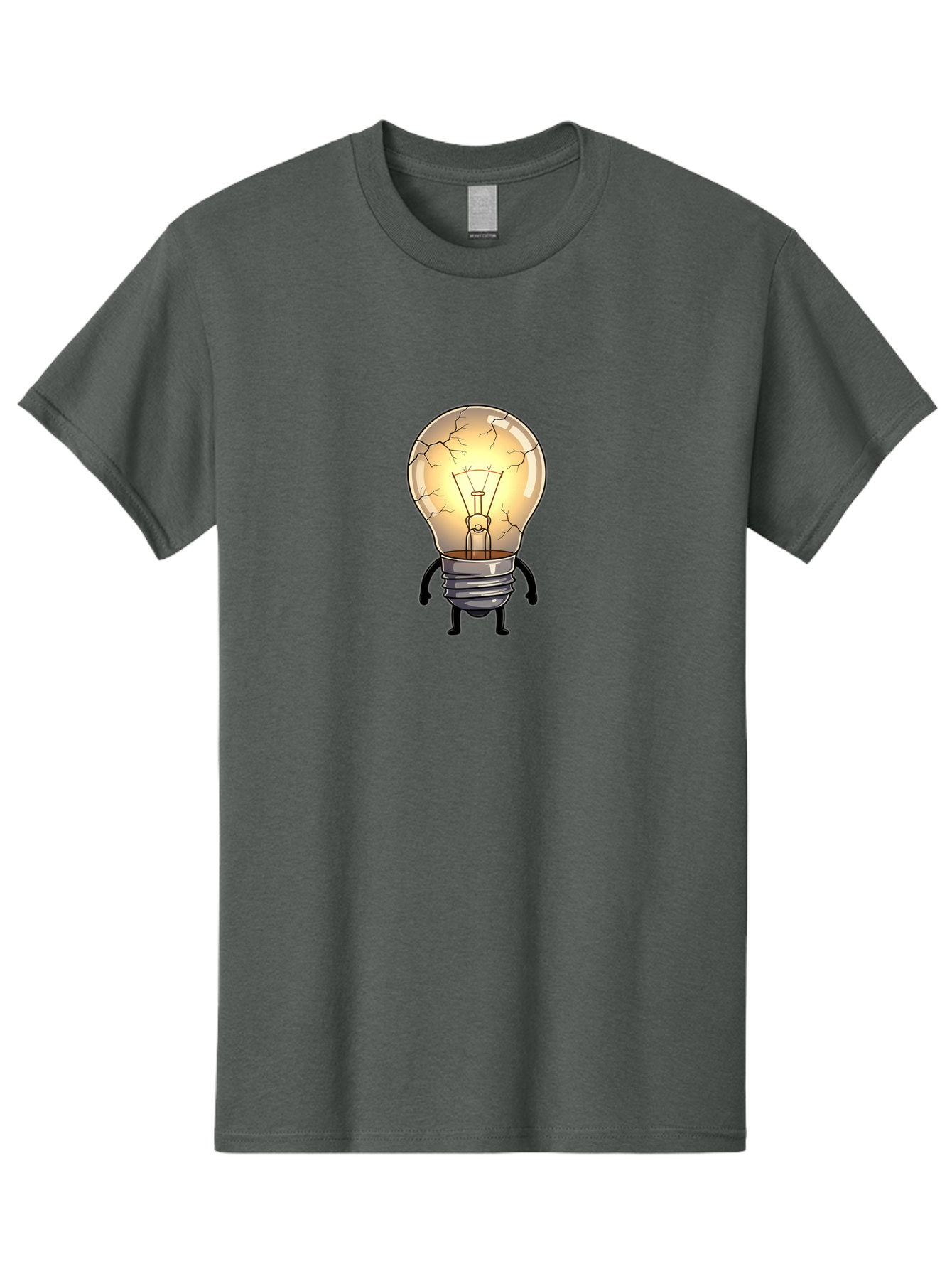 Cracked-Light-Bulb-10 Men'S Graphic Tee, 100% Cotton, Comfortable Casual Summer Wear, Machine Washable, Vintage Camera, Old Camera, Antique Camera, Black Camera, Classic Photography, Photography Equipment, Nostalgic Device, Film Camera, Baf732