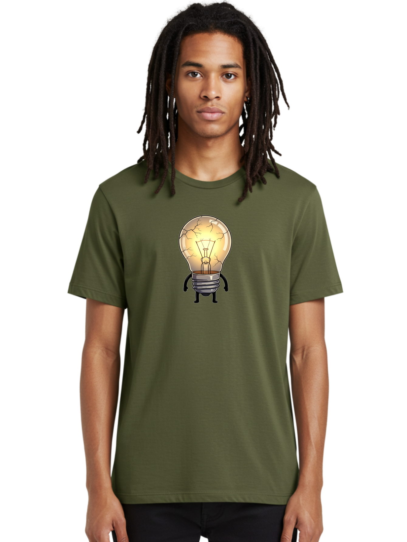 Cracked-Light-Bulb-10 Men'S Graphic Tee, 100% Cotton, Comfortable Casual Summer Wear, Machine Washable, Vintage Camera, Old Camera, Antique Camera, Black Camera, Classic Photography, Photography Equipment, Nostalgic Device, Film Camera, Baf732