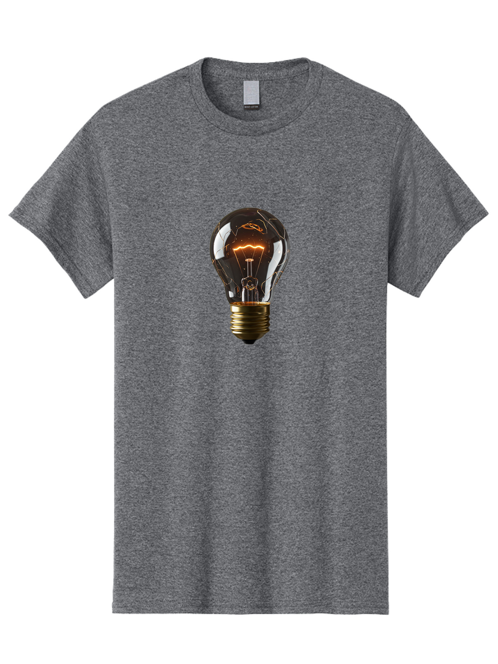 Cracked-Light-Bulb-12 Men'S Graphic Tee, 100% Cotton, Comfortable Casual Summer Wear, Machine Washable, Vintage Camera, Old Camera, Antique Camera, Black Camera, Classic Photography, Photography Equipment, Nostalgic Device, Film Camera, Baf734